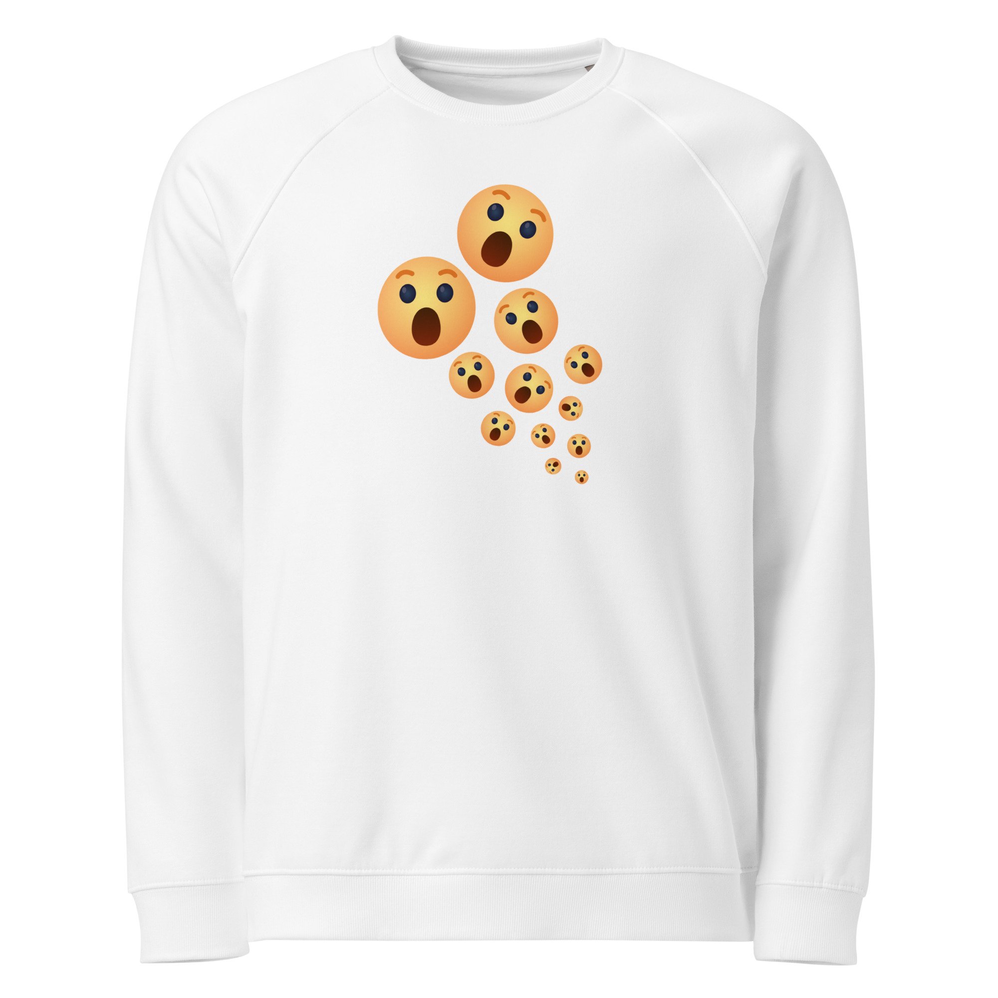 Unisex organic raglan sweatshirt "Shock Burst" - Image 6