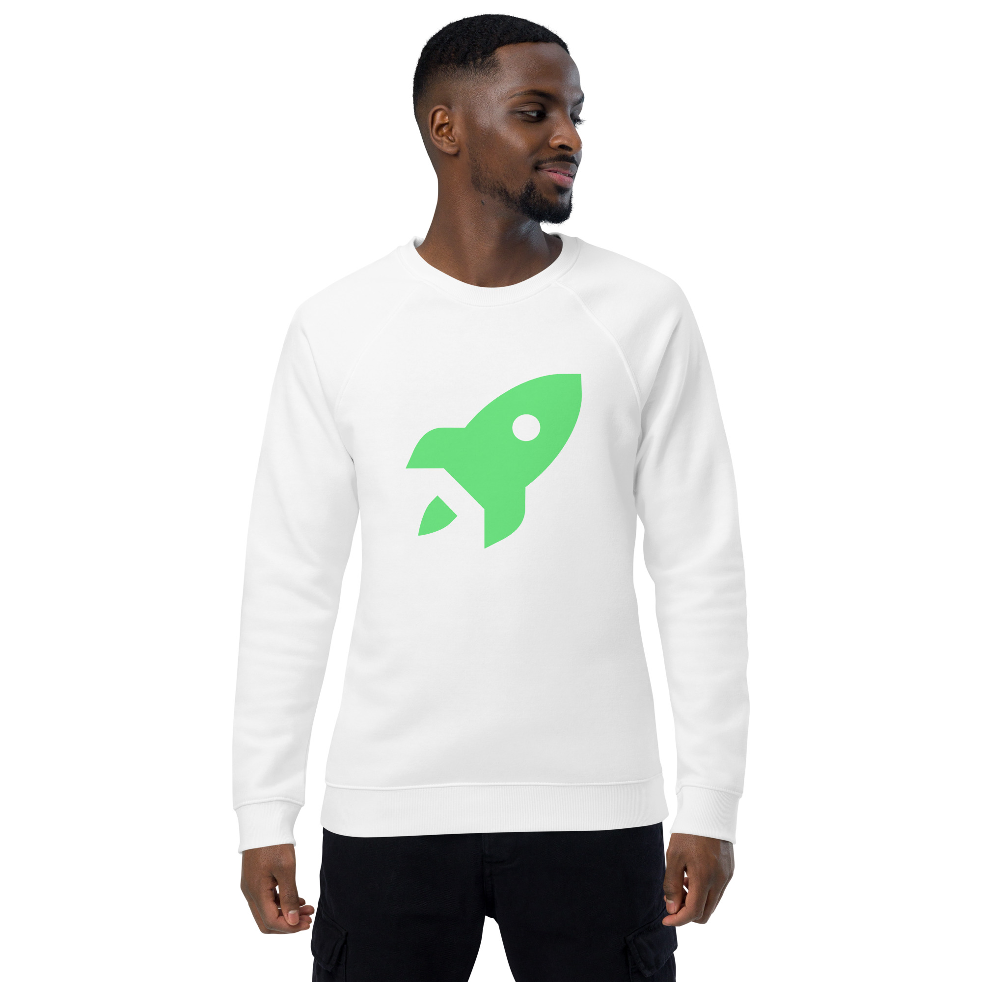 Unisex organic raglan sweatshirt "Space Rush" - Image 12