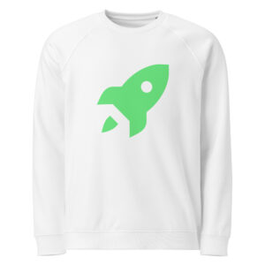 Unisex organic raglan sweatshirt "Space Rush"