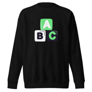 Alternative view of Unisex Premium Sweatshirt "ABC"