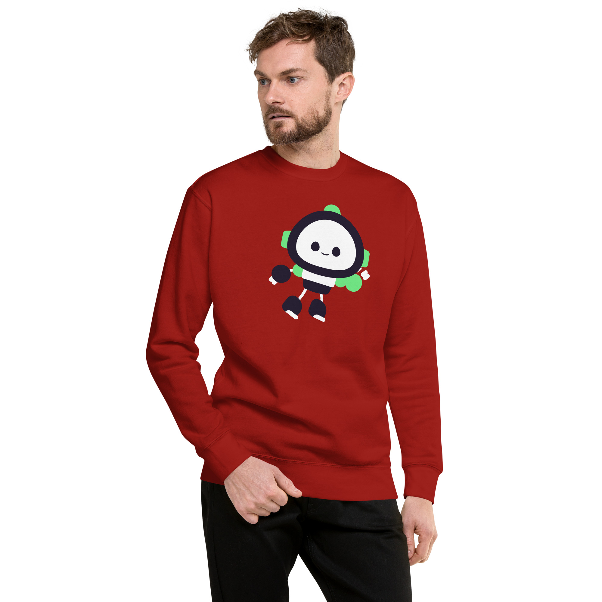 Unisex Premium Sweatshirt "Cute Bot" - Image 15