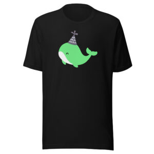 Alternative view of Unisex t-shirt "Party Whale"