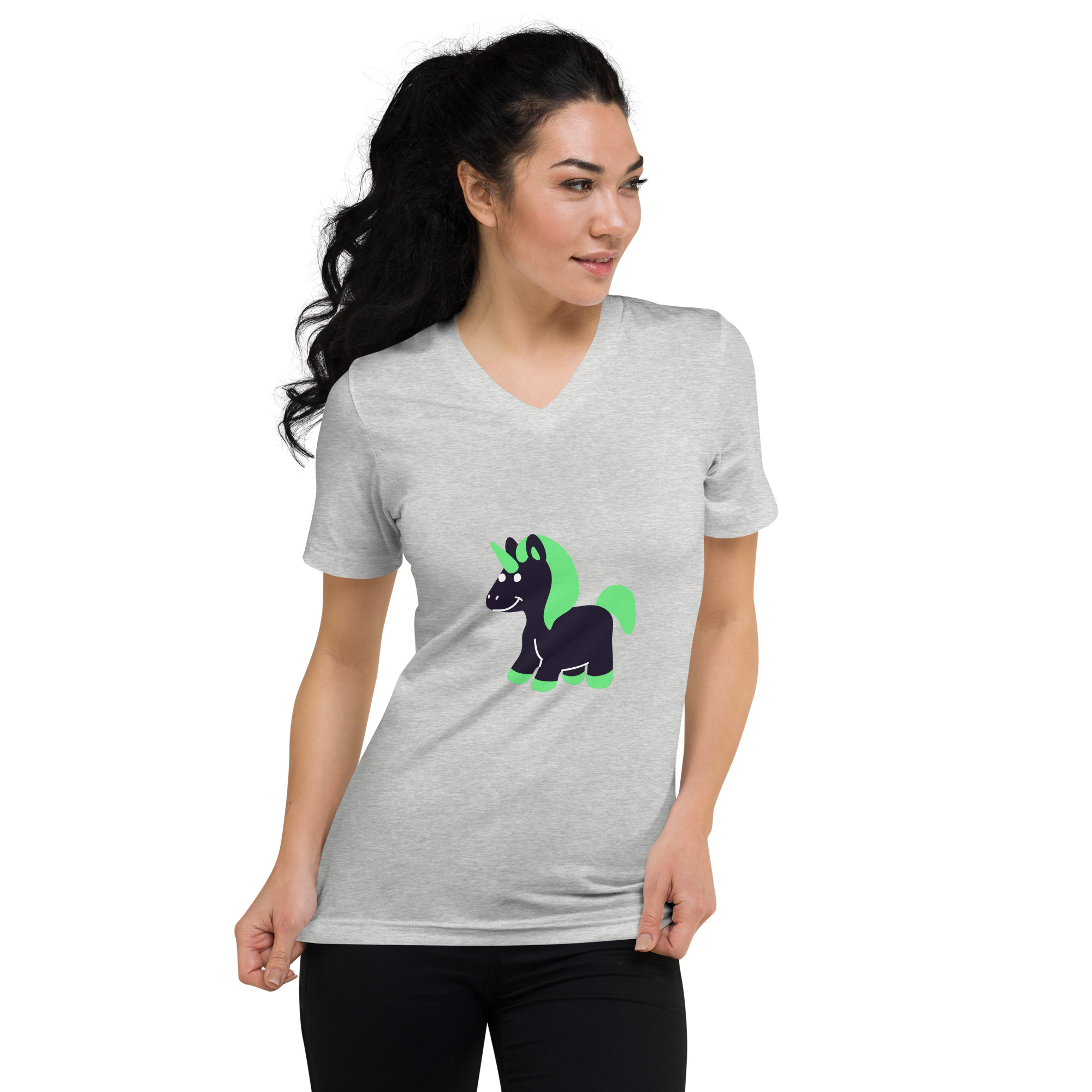 Unisex Short Sleeve V-Neck T-Shirt "Cute Fantasy" - Image 19