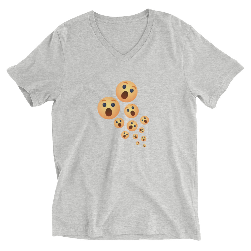 Unisex Short Sleeve V-Neck T-Shirt "Shock Burst" - Image 9