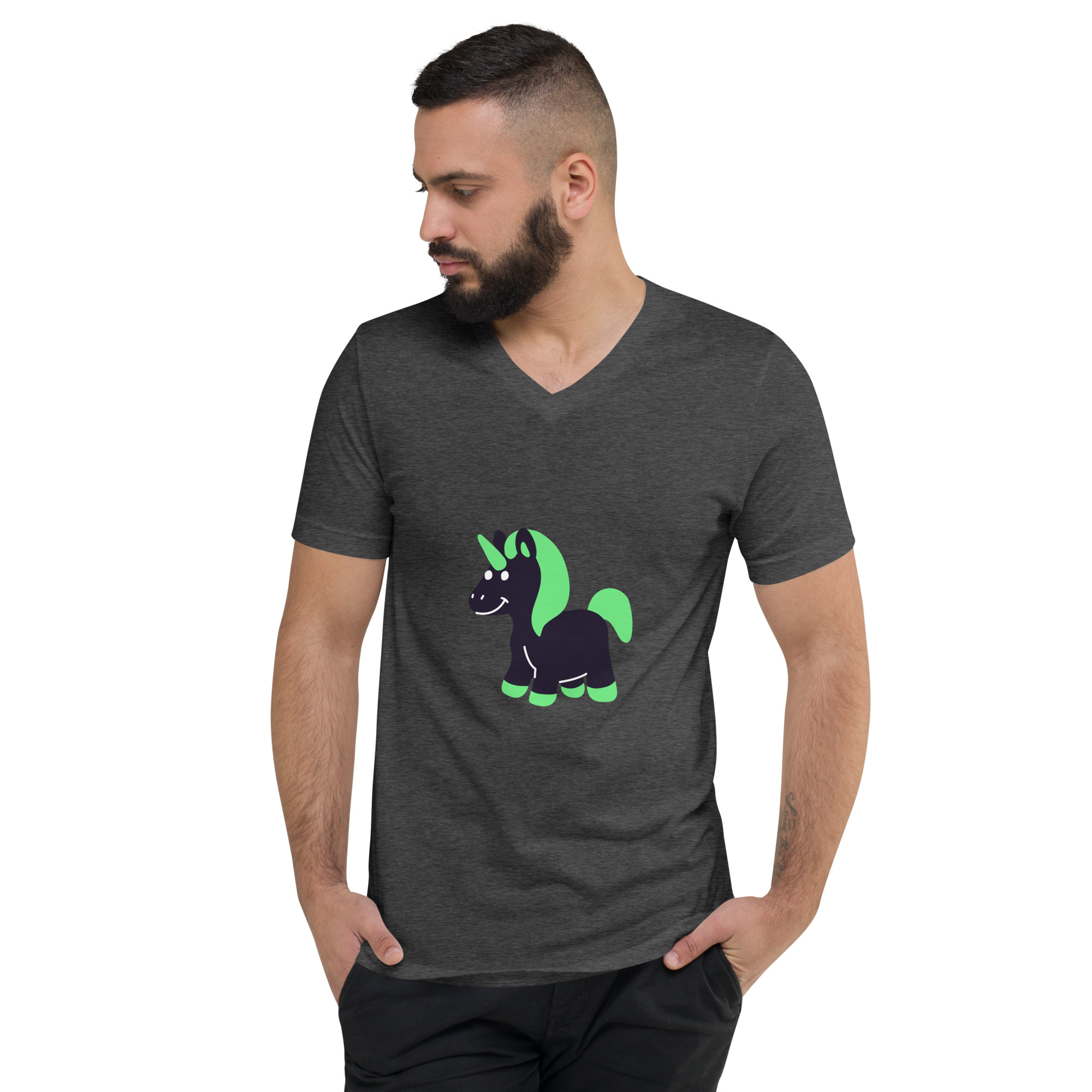 Unisex Short Sleeve V-Neck T-Shirt "Cute Fantasy" - Image 13