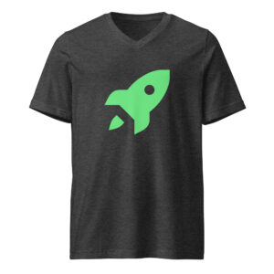Unisex Short Sleeve V-Neck T-Shirt "Space Rush"