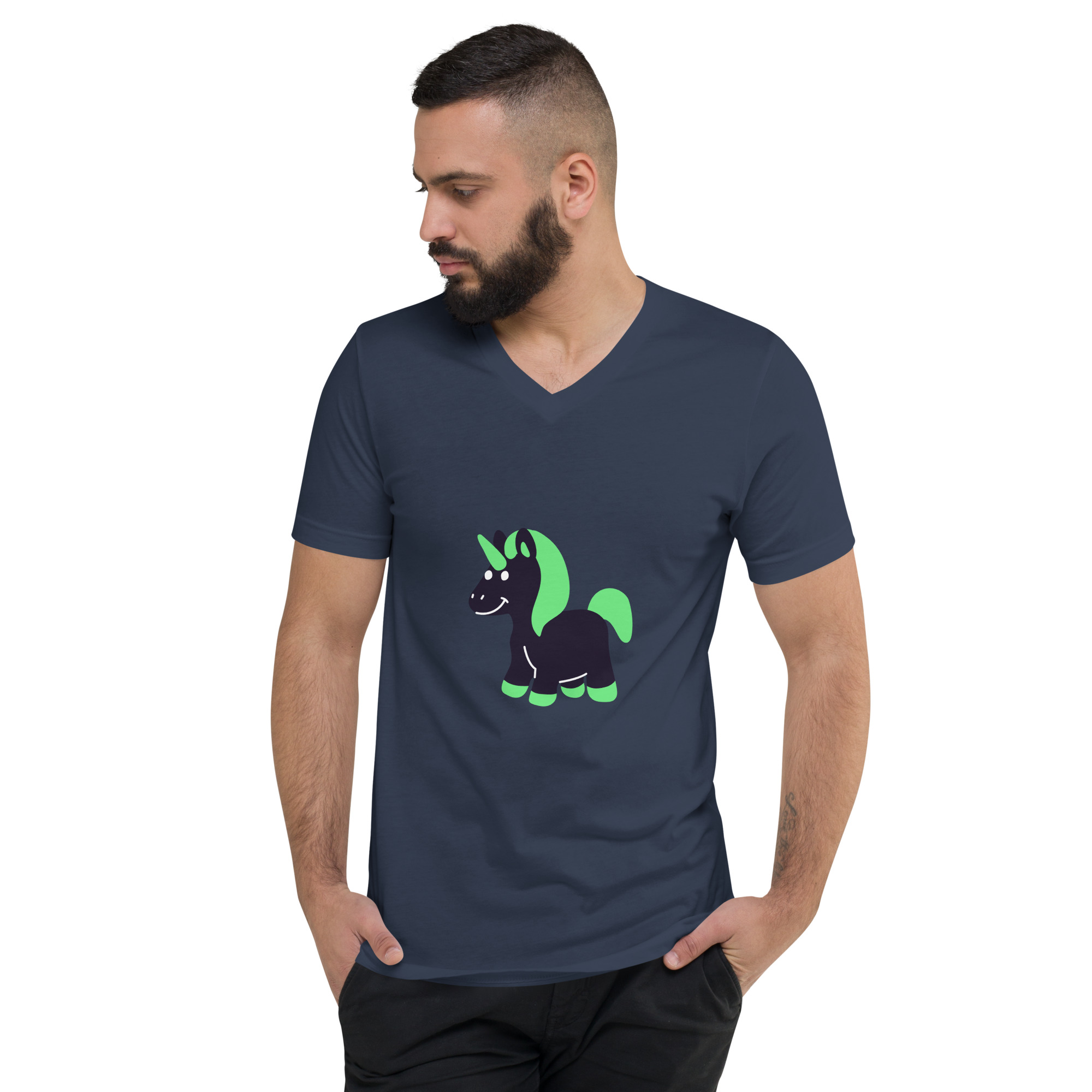 Unisex Short Sleeve V-Neck T-Shirt "Cute Fantasy" - Image 12