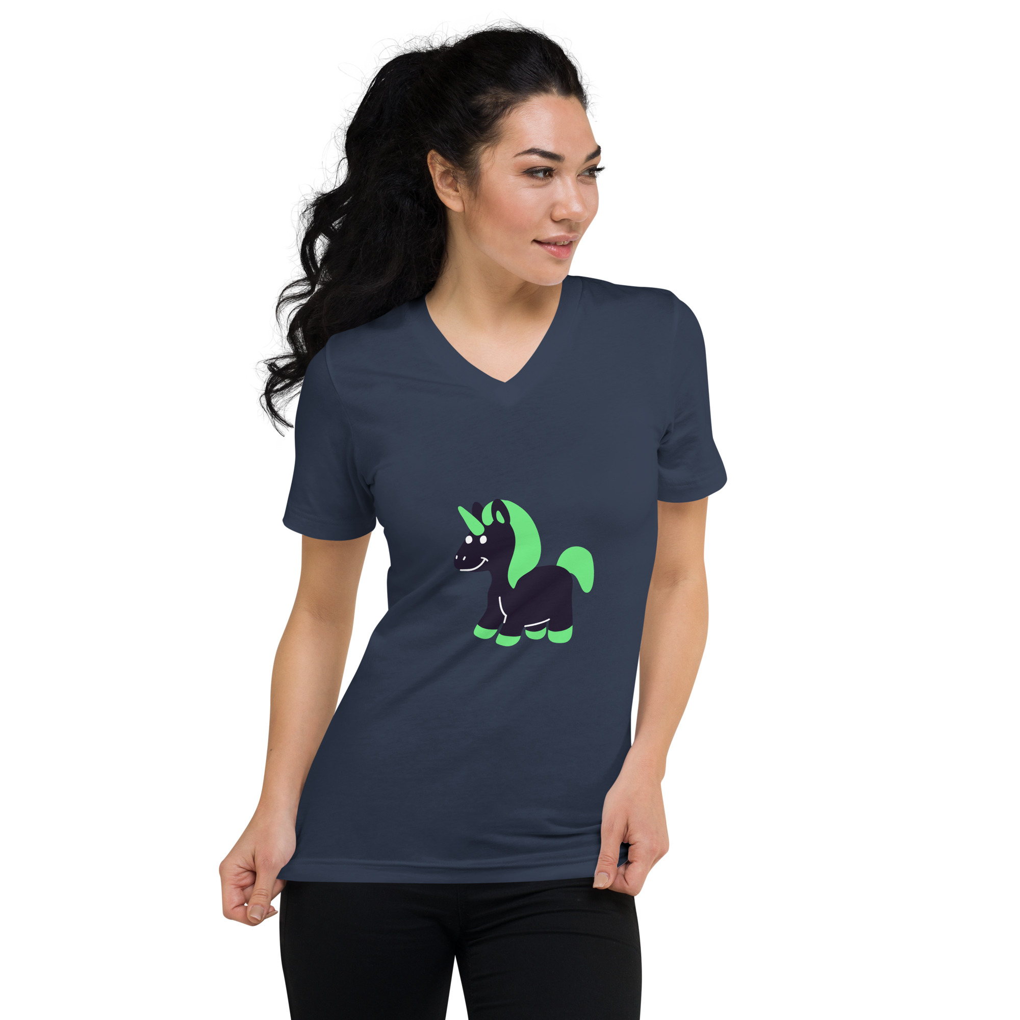 Unisex Short Sleeve V-Neck T-Shirt "Cute Fantasy" - Image 17