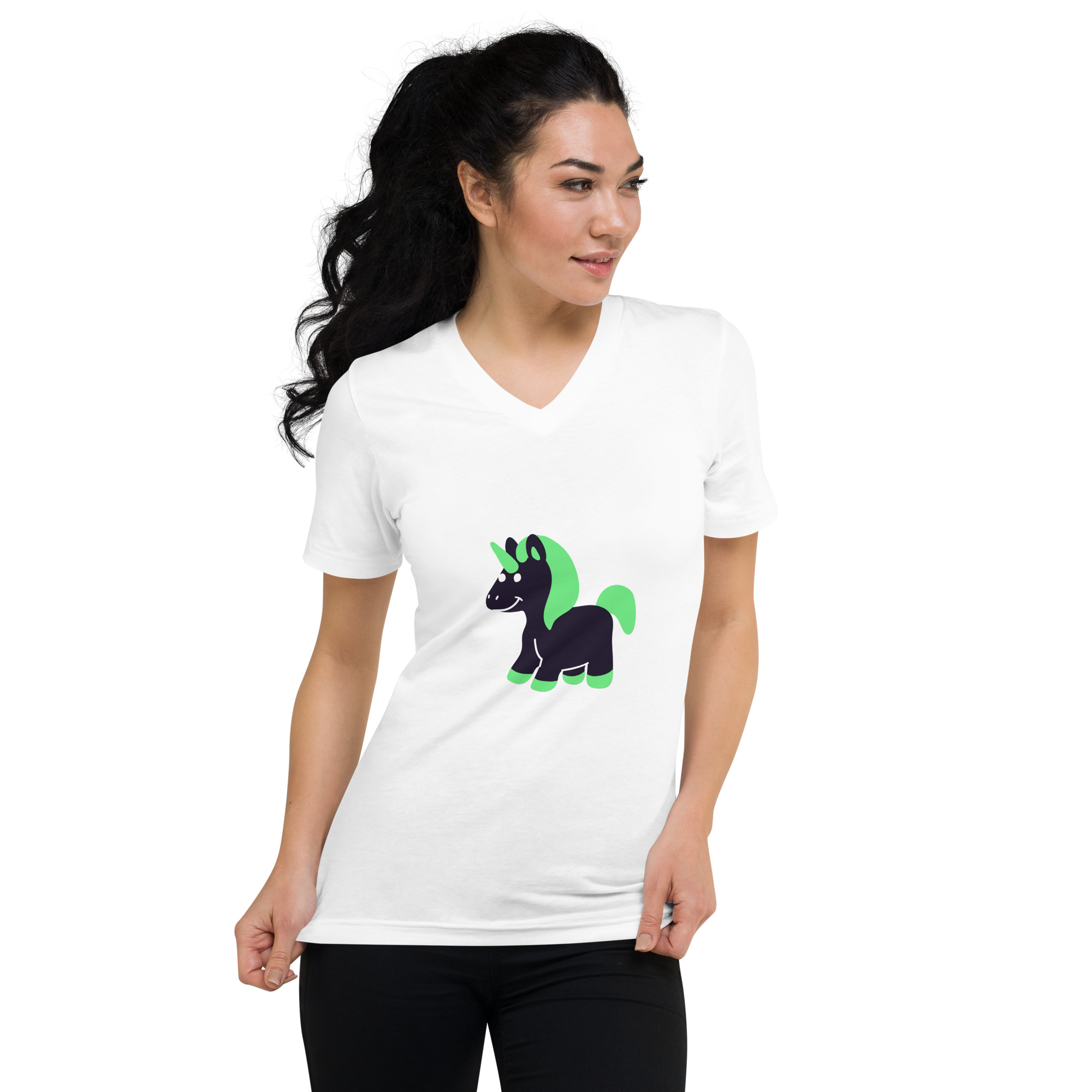 Unisex Short Sleeve V-Neck T-Shirt "Cute Fantasy" - Image 20
