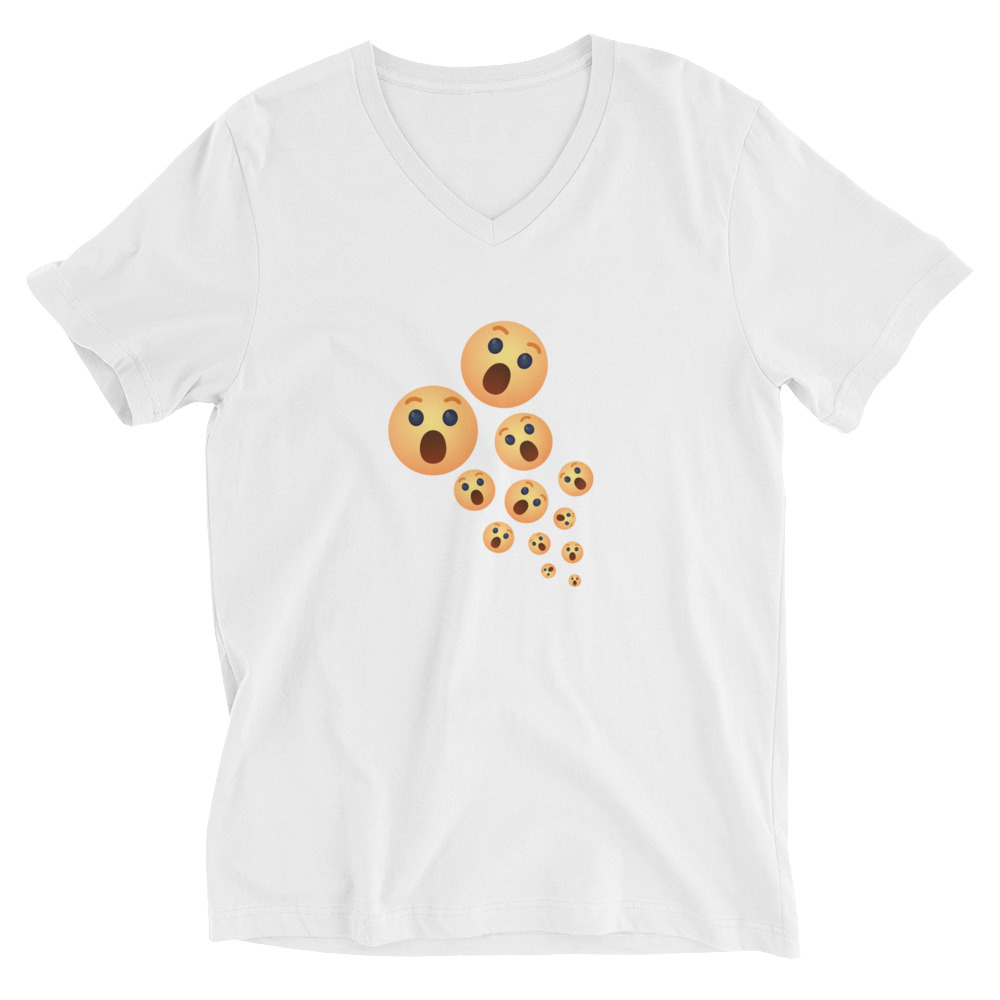 Unisex Short Sleeve V-Neck T-Shirt "Shock Burst" - Image 10