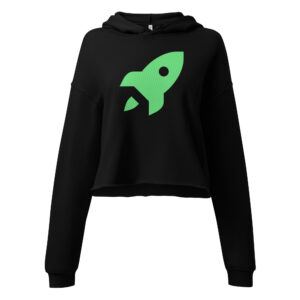 Alternative view of Crop Hoodie "Space Rush"