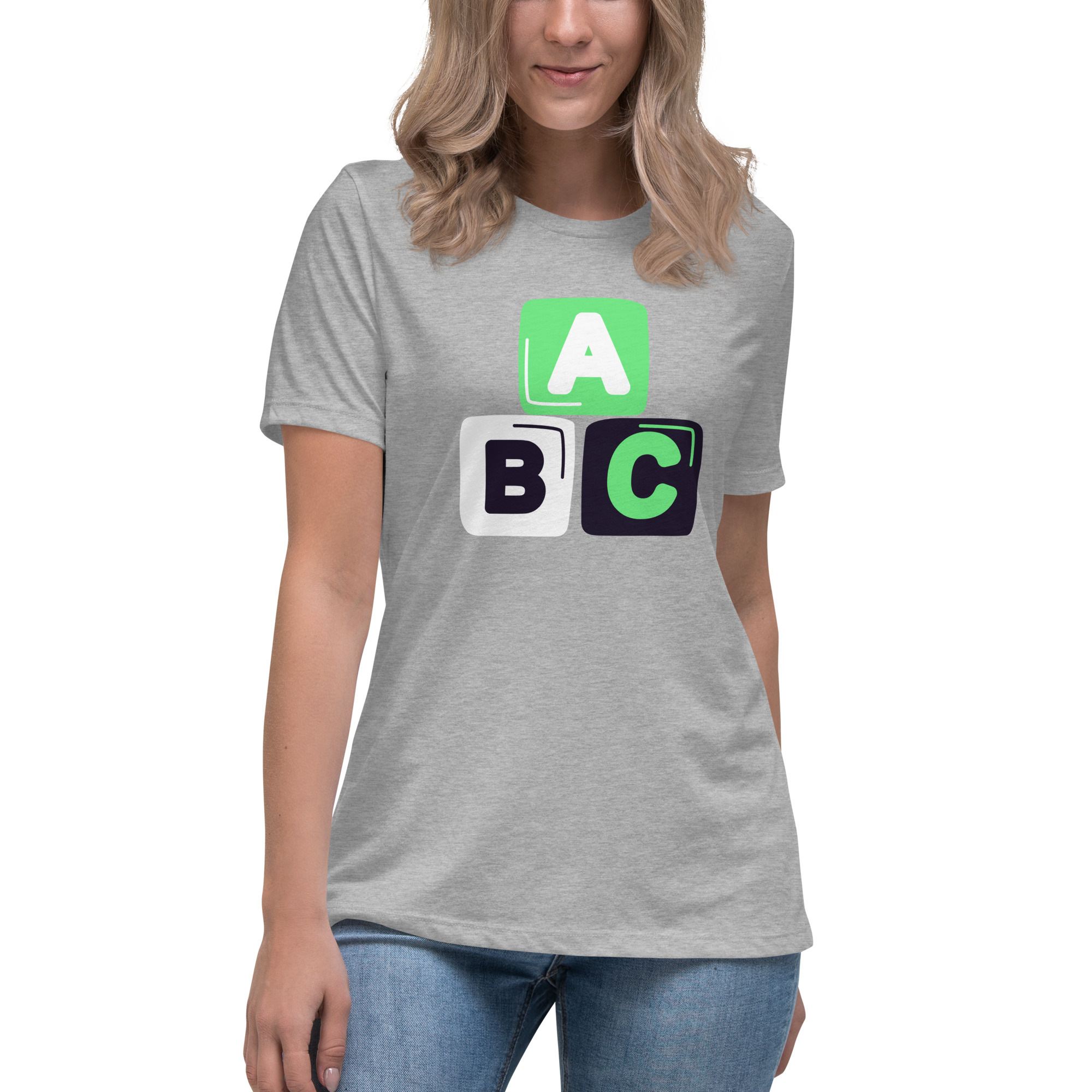 Women's Relaxed T-Shirt "ABC" - Image 19
