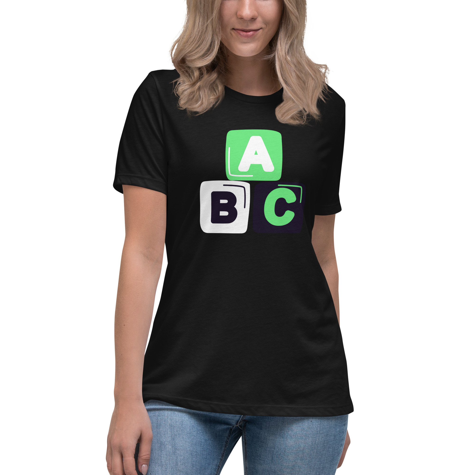 Women's Relaxed T-Shirt "ABC" - Image 13