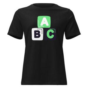 Alternative view of Women's Relaxed T-Shirt "ABC"