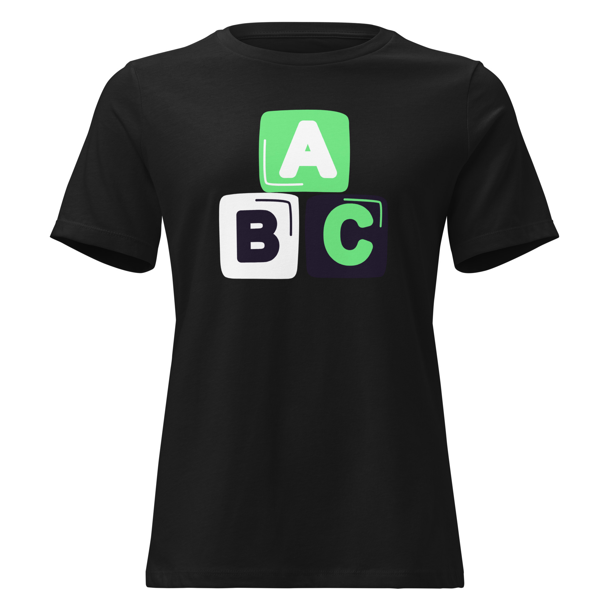 Women's Relaxed T-Shirt "ABC" - Image 2