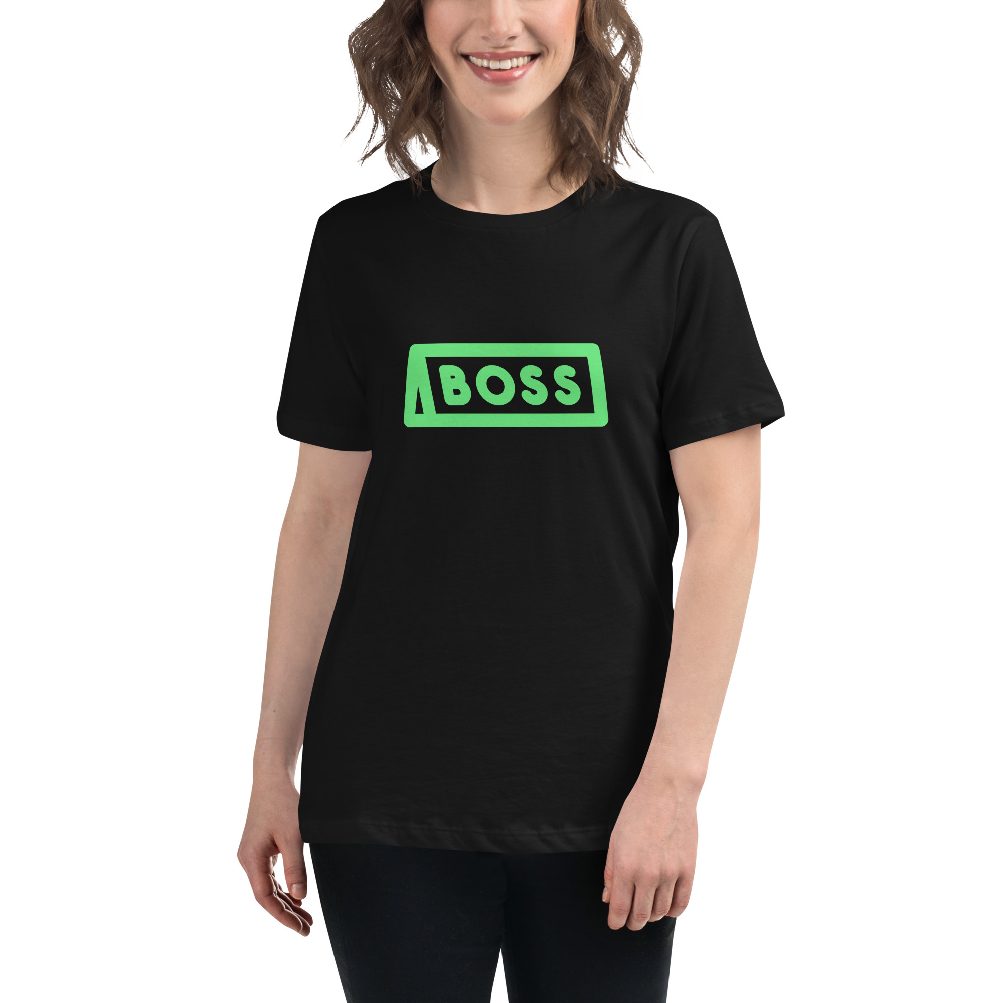 Women's Relaxed T-Shirt "BOSS" - Image 13