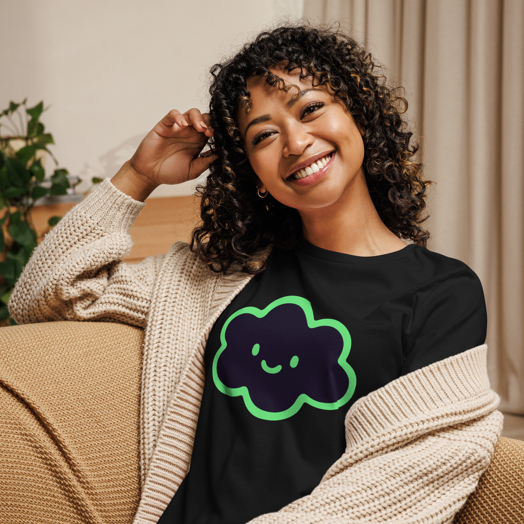 Women's Relaxed T-Shirt "Happy Cloud" - Image 24