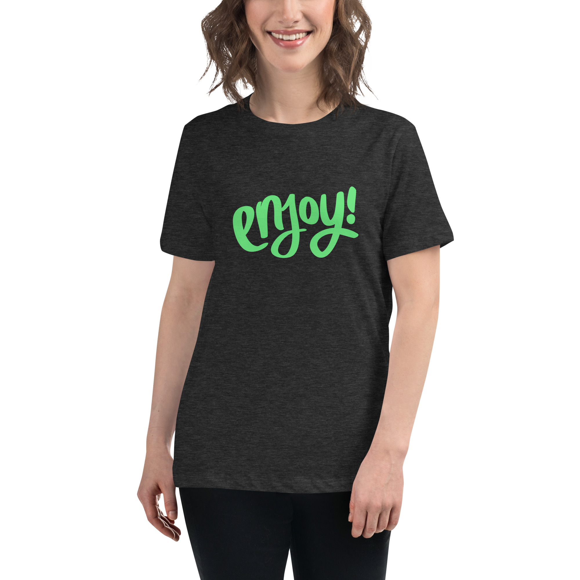 Women's Relaxed T-Shirt "ENJOY!" - Image 13