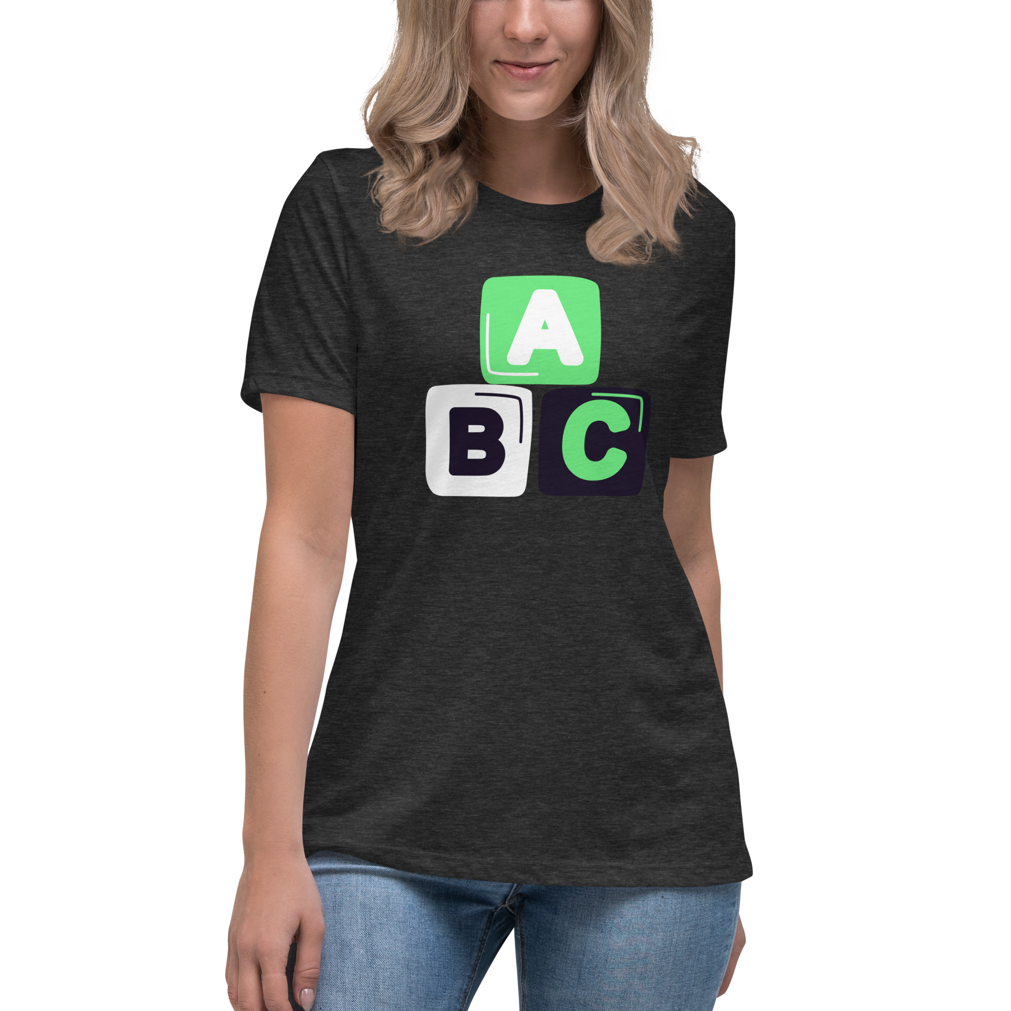 Women's Relaxed T-Shirt "ABC" - Image 14