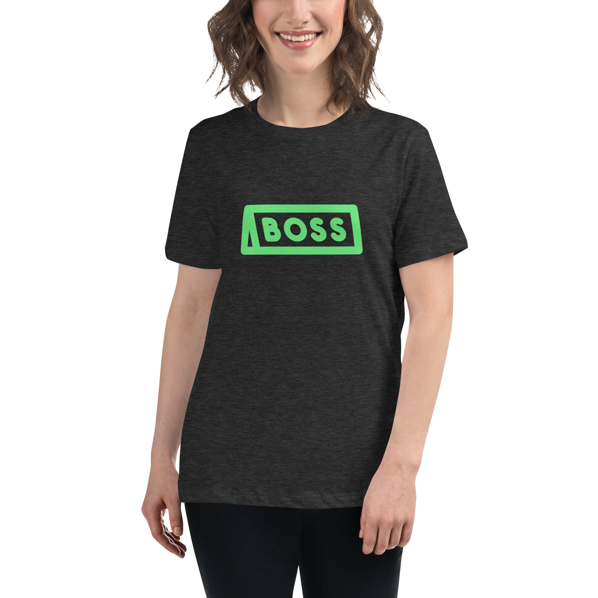 Women's Relaxed T-Shirt "BOSS" - Image 14