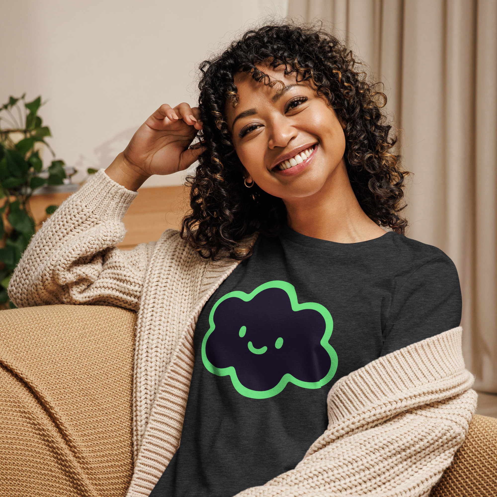 Women's Relaxed T-Shirt "Happy Cloud" - Image 25