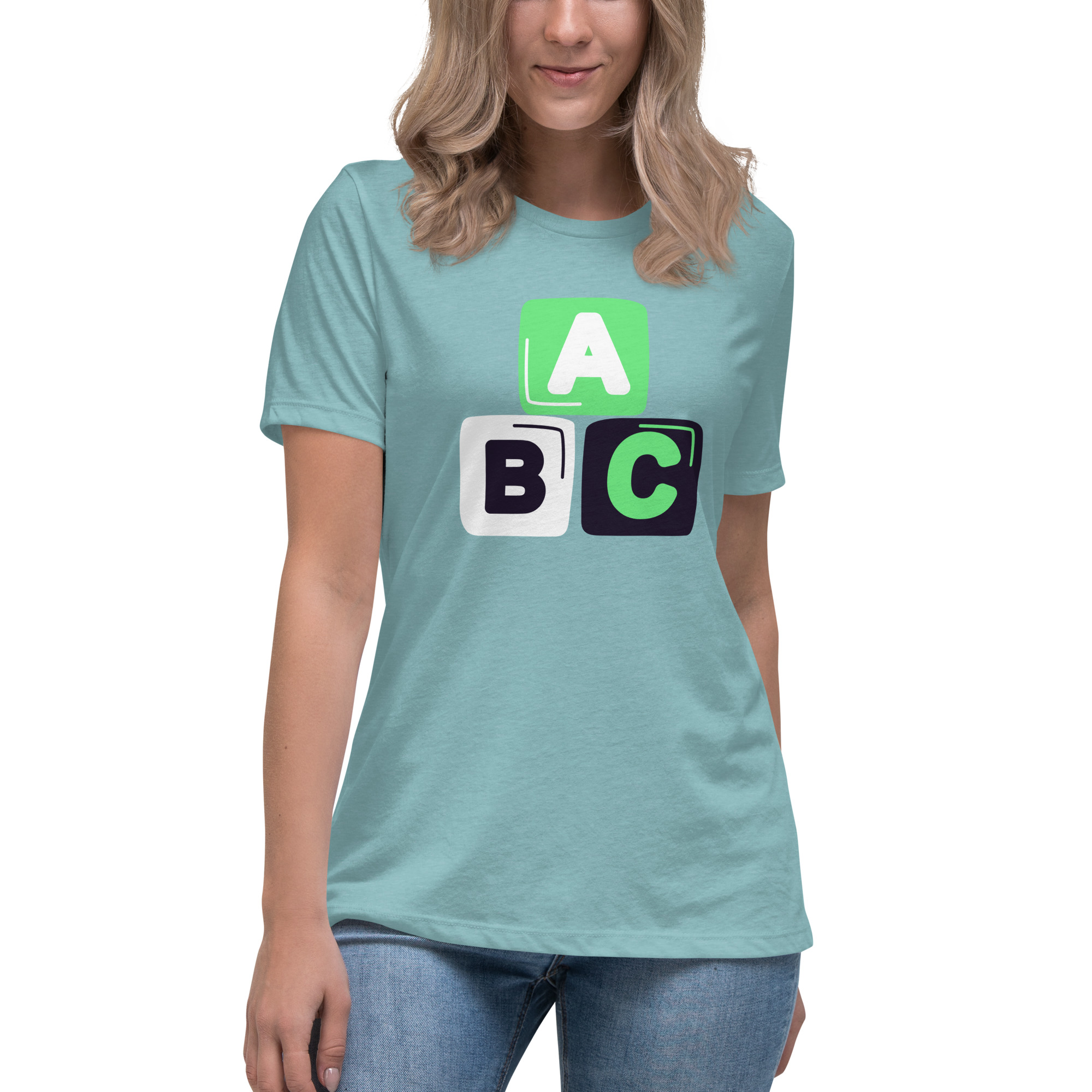Women's Relaxed T-Shirt "ABC" - Image 18
