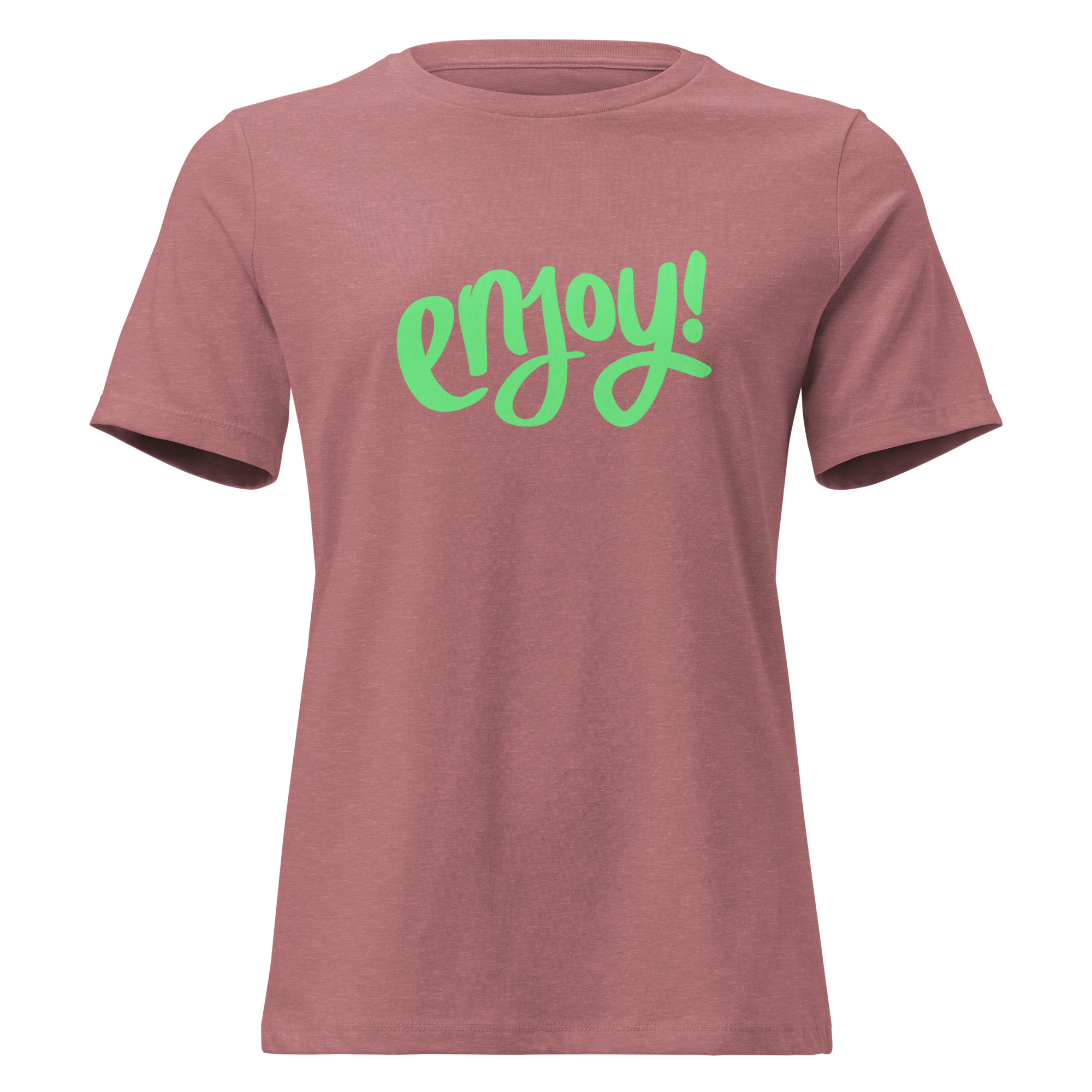 Women's Relaxed T-Shirt "ENJOY!" - Image 5