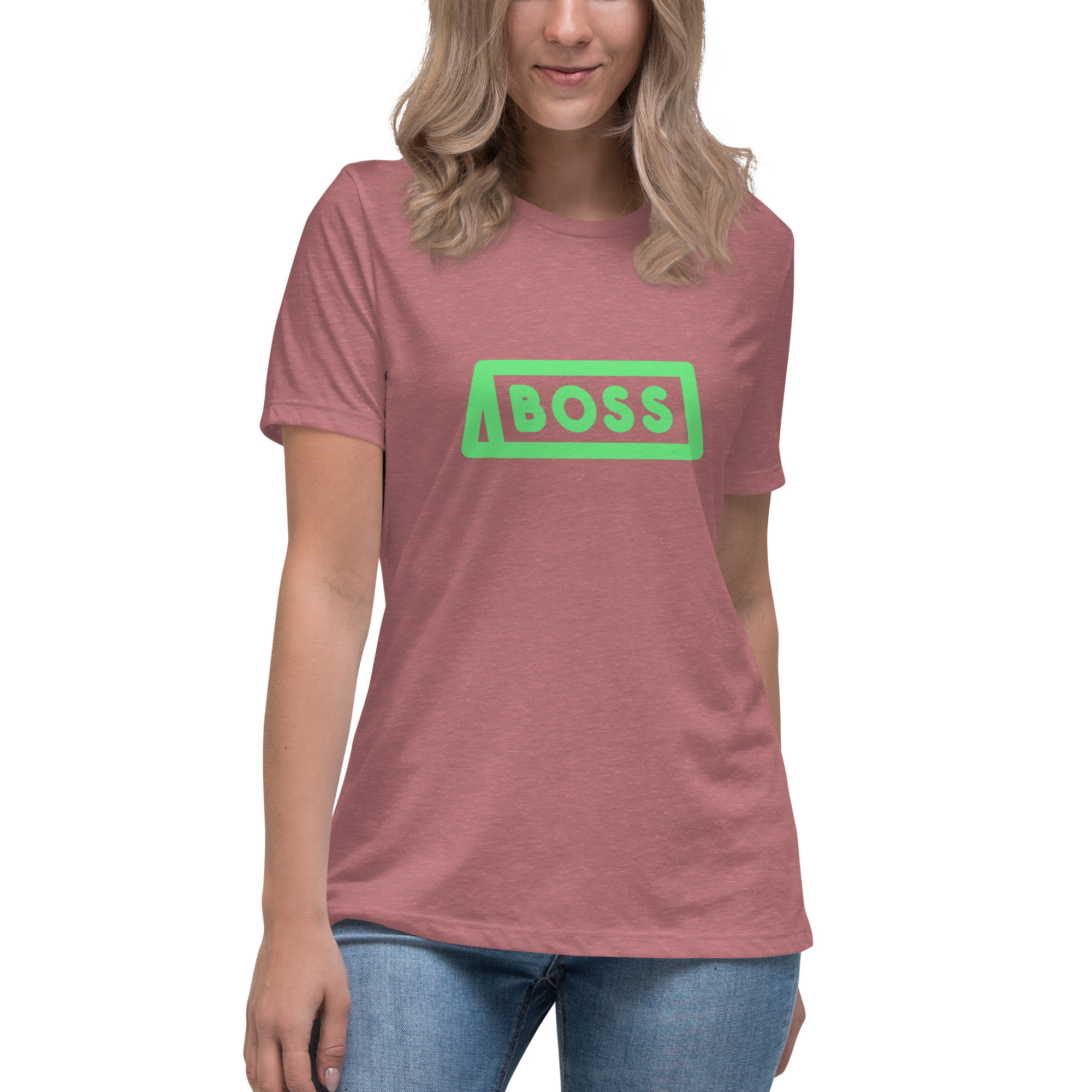 Women's Relaxed T-Shirt "BOSS" - Image 27