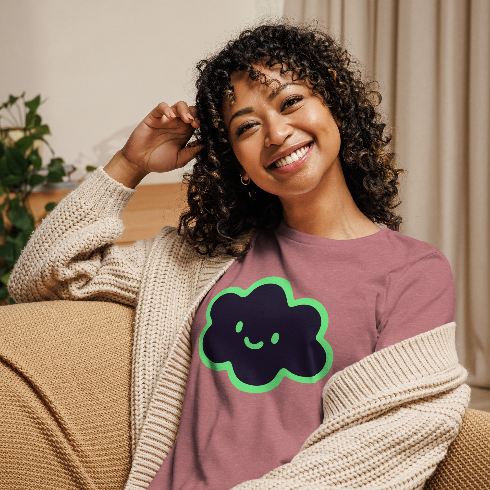 Women's Relaxed T-Shirt "Happy Cloud" - Image 27