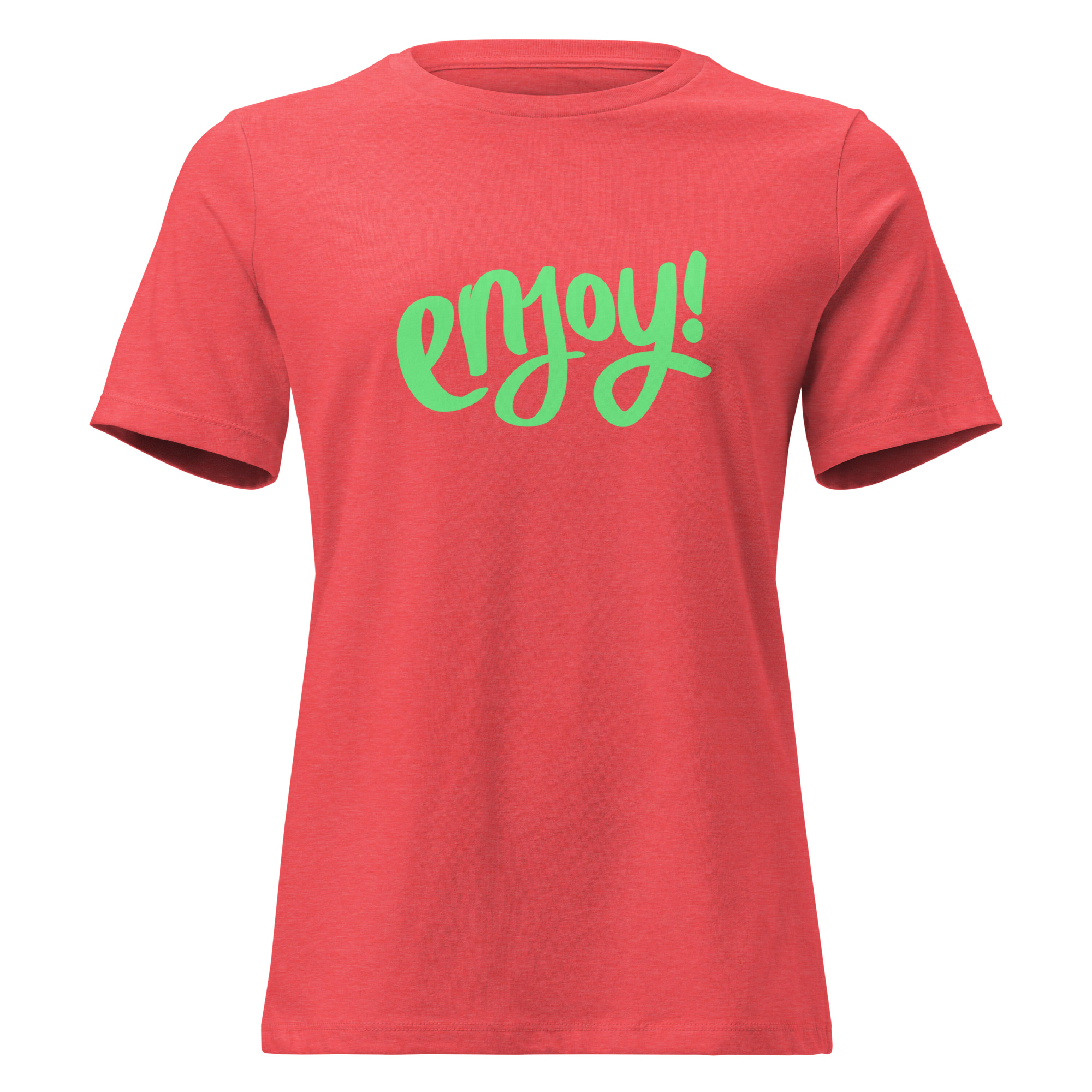 Women's Relaxed T-Shirt "ENJOY!" - Image 4