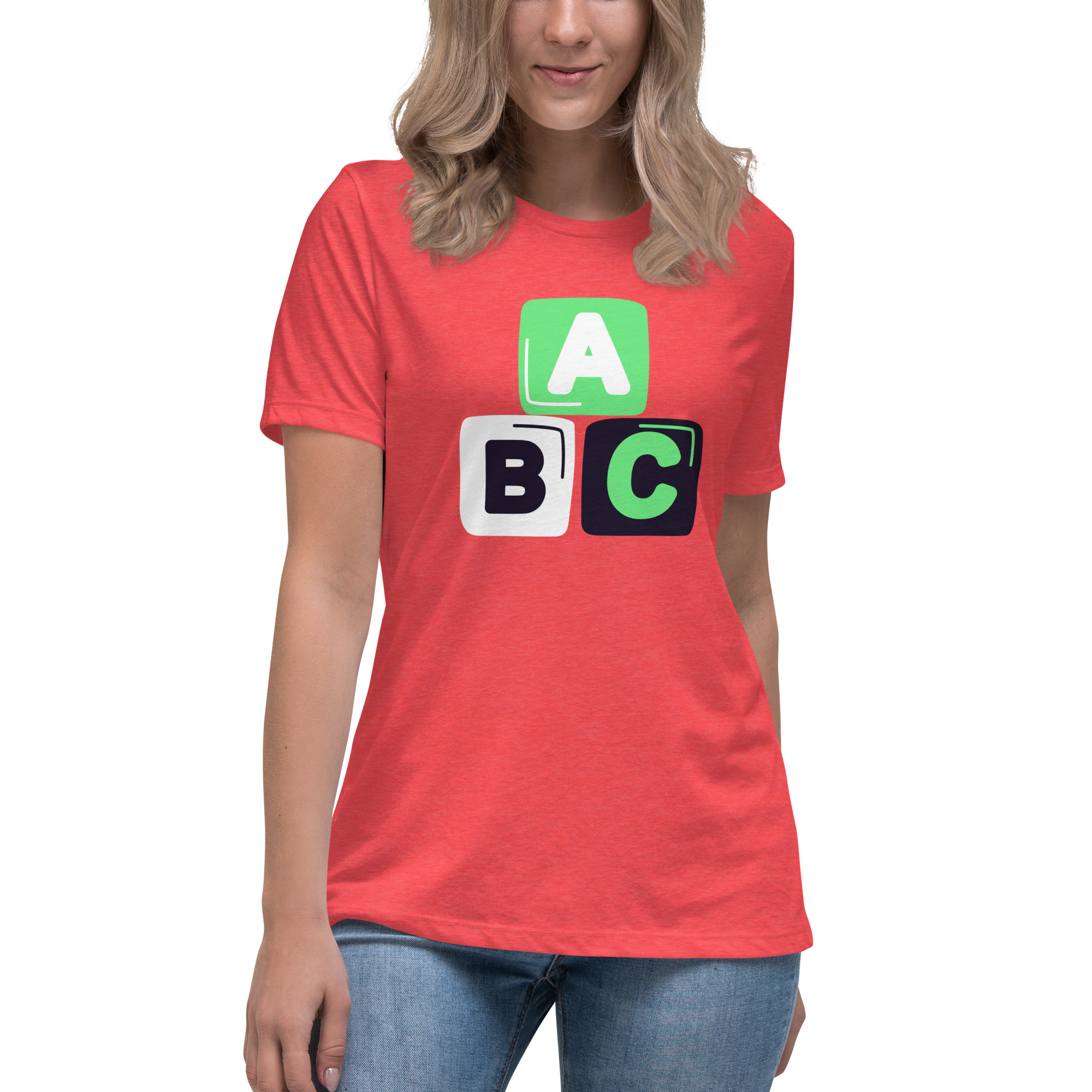 Women's Relaxed T-Shirt "ABC" - Image 15