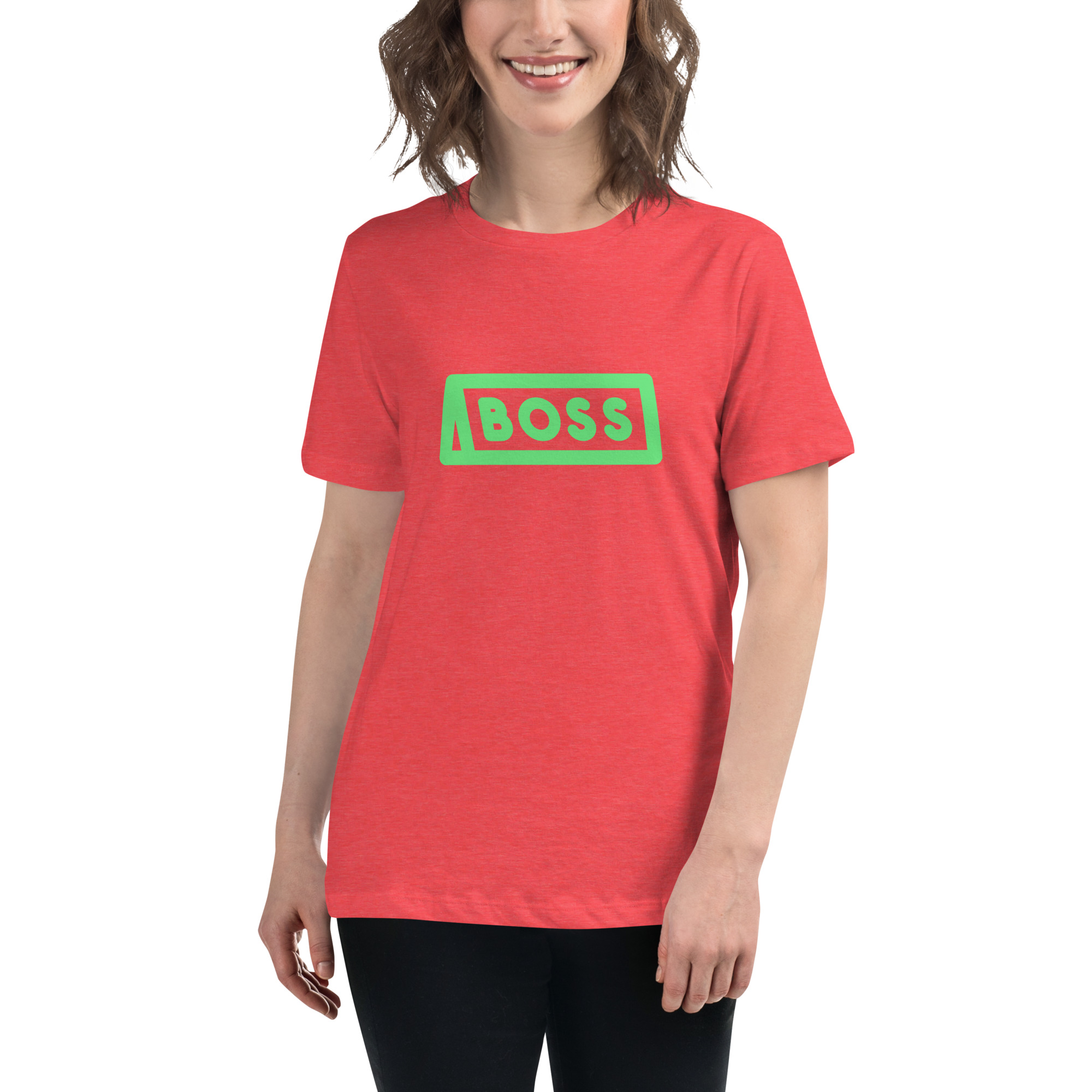 Women's Relaxed T-Shirt "BOSS" - Image 15