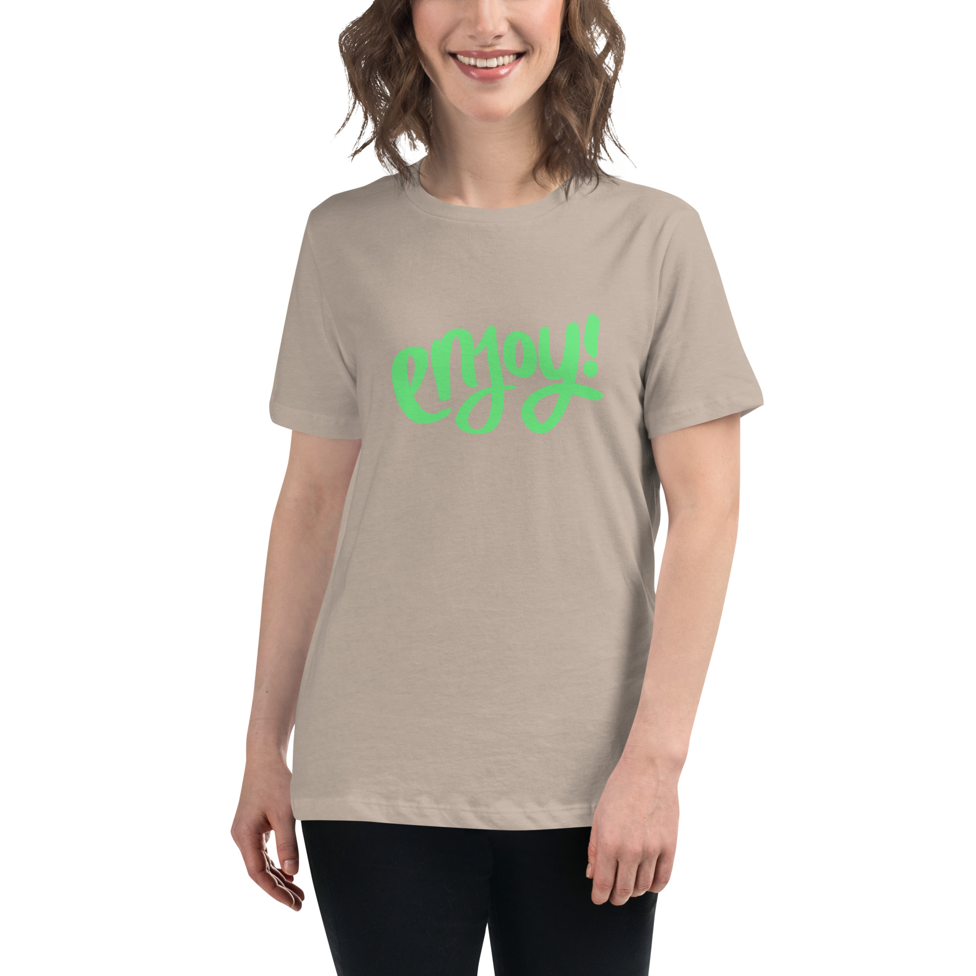 Women's Relaxed T-Shirt "ENJOY!" - Image 18