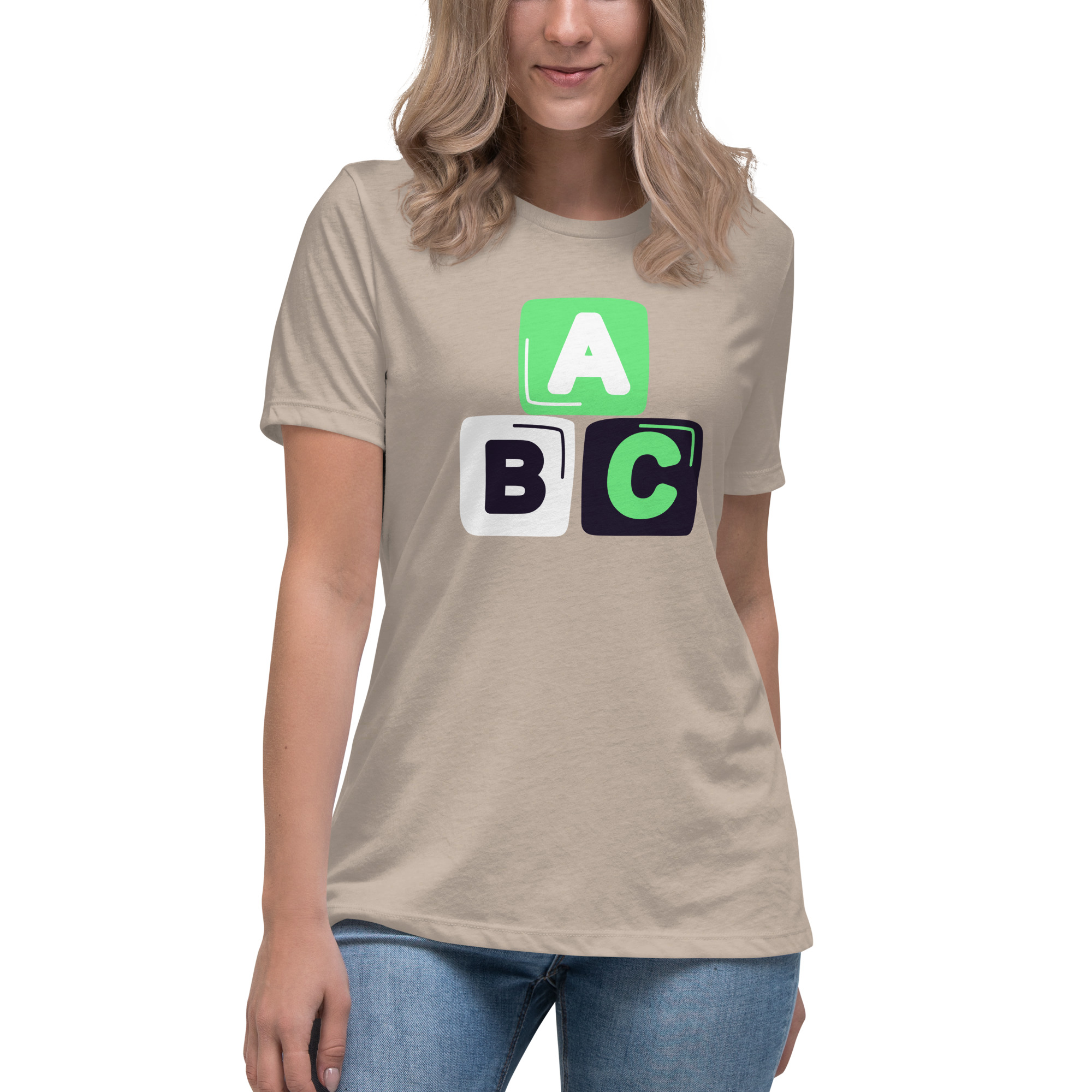 Women's Relaxed T-Shirt "ABC" - Image 20