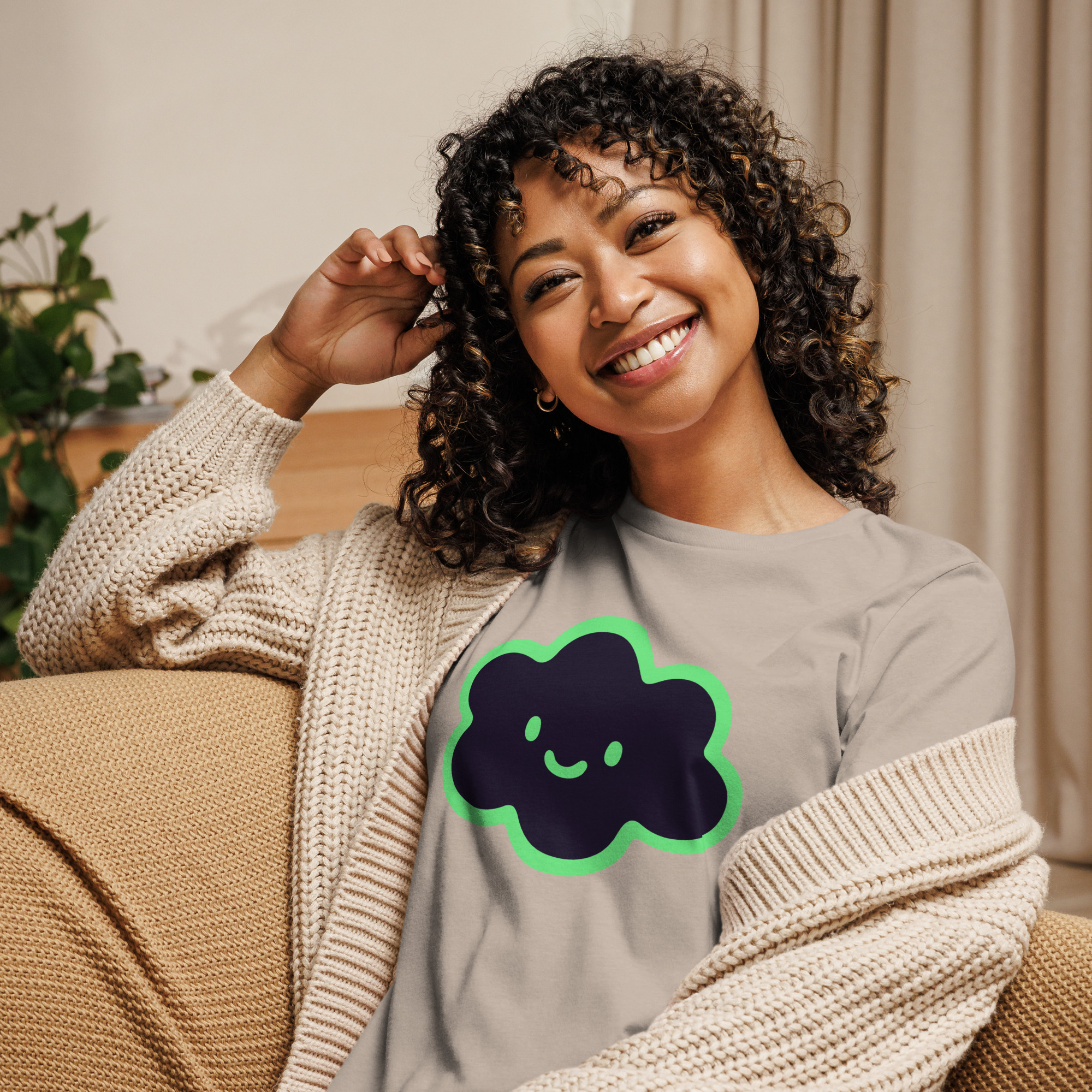 Women's Relaxed T-Shirt "Happy Cloud" - Image 31