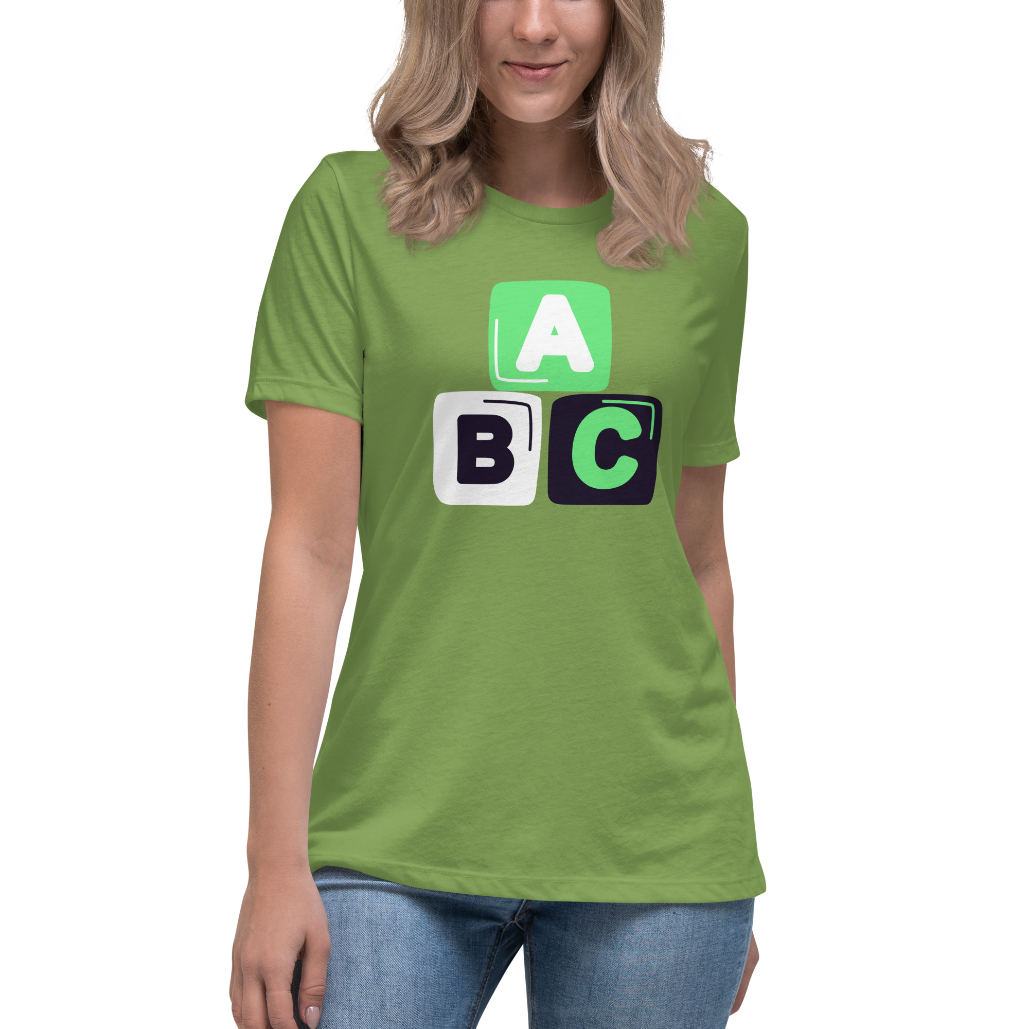 Women's Relaxed T-Shirt "ABC" - Image 17