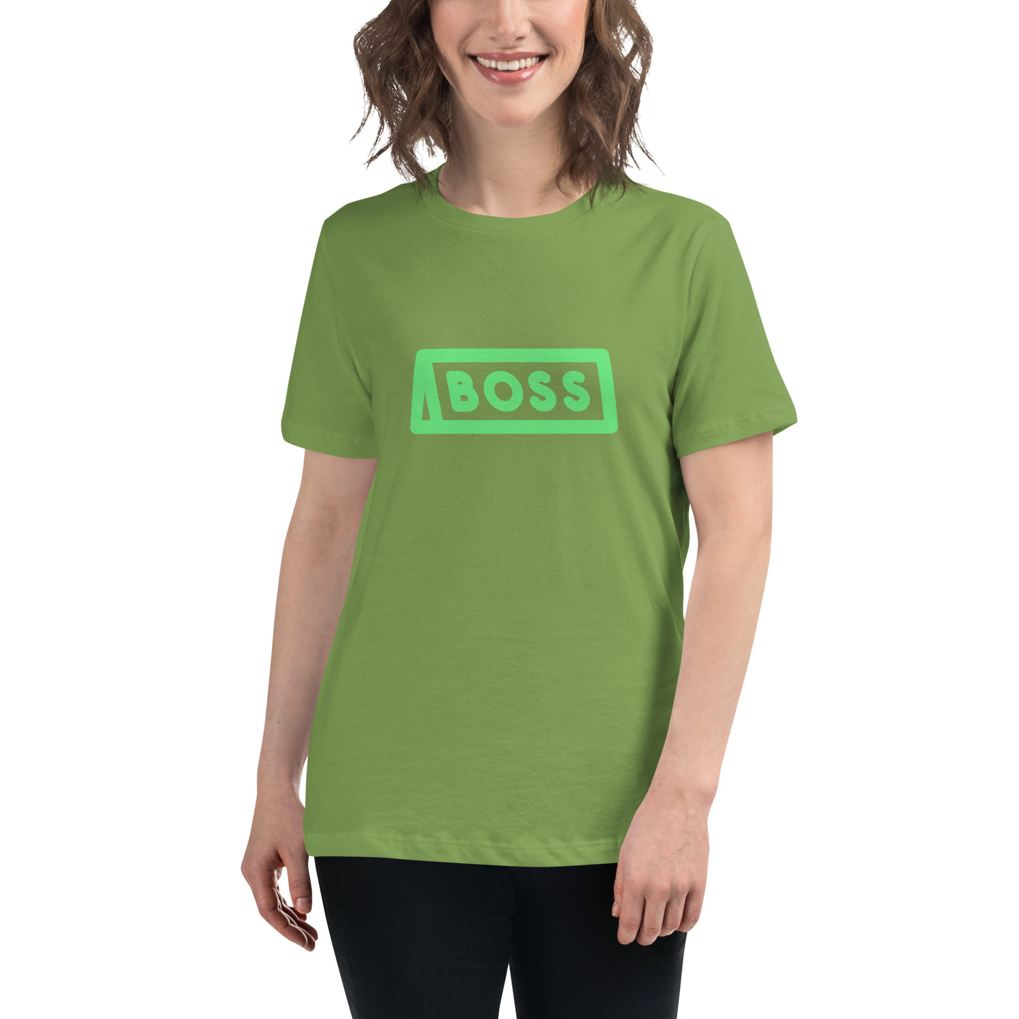 Women's Relaxed T-Shirt "BOSS" - Image 17