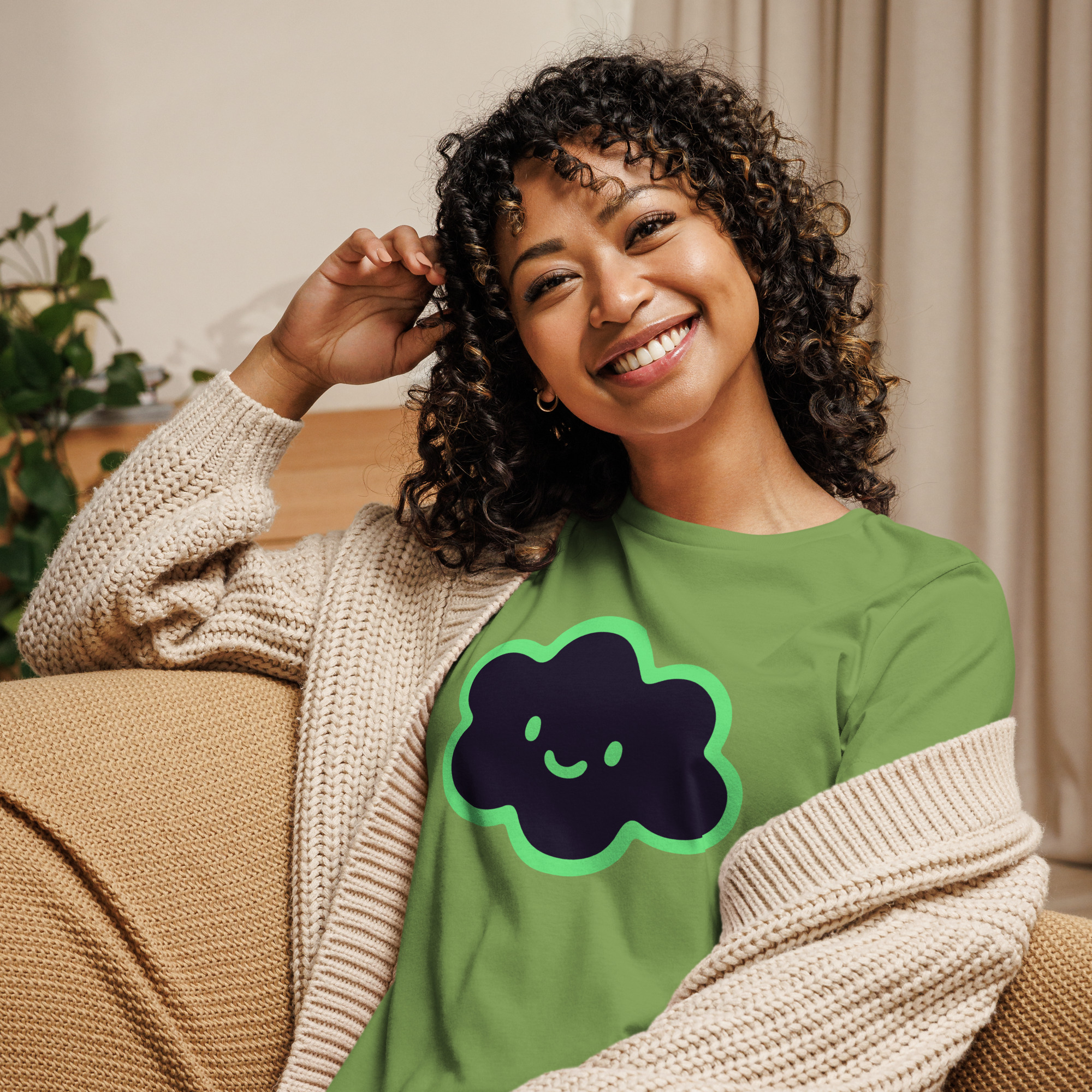 Women's Relaxed T-Shirt "Happy Cloud" - Image 28