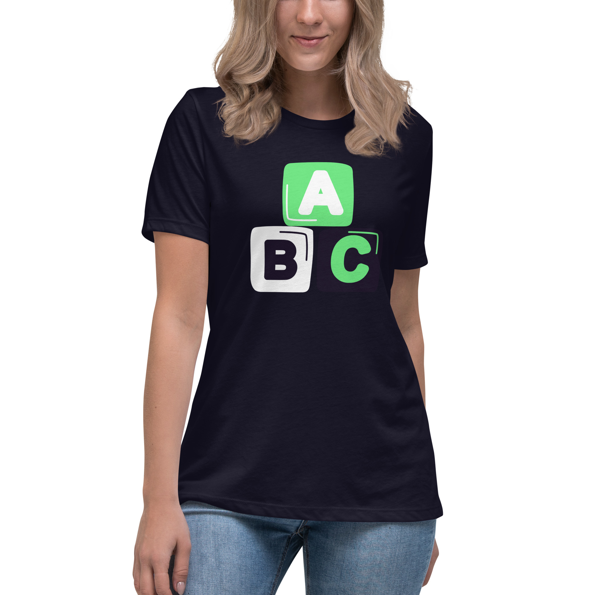 Women's Relaxed T-Shirt "ABC" - Image 12