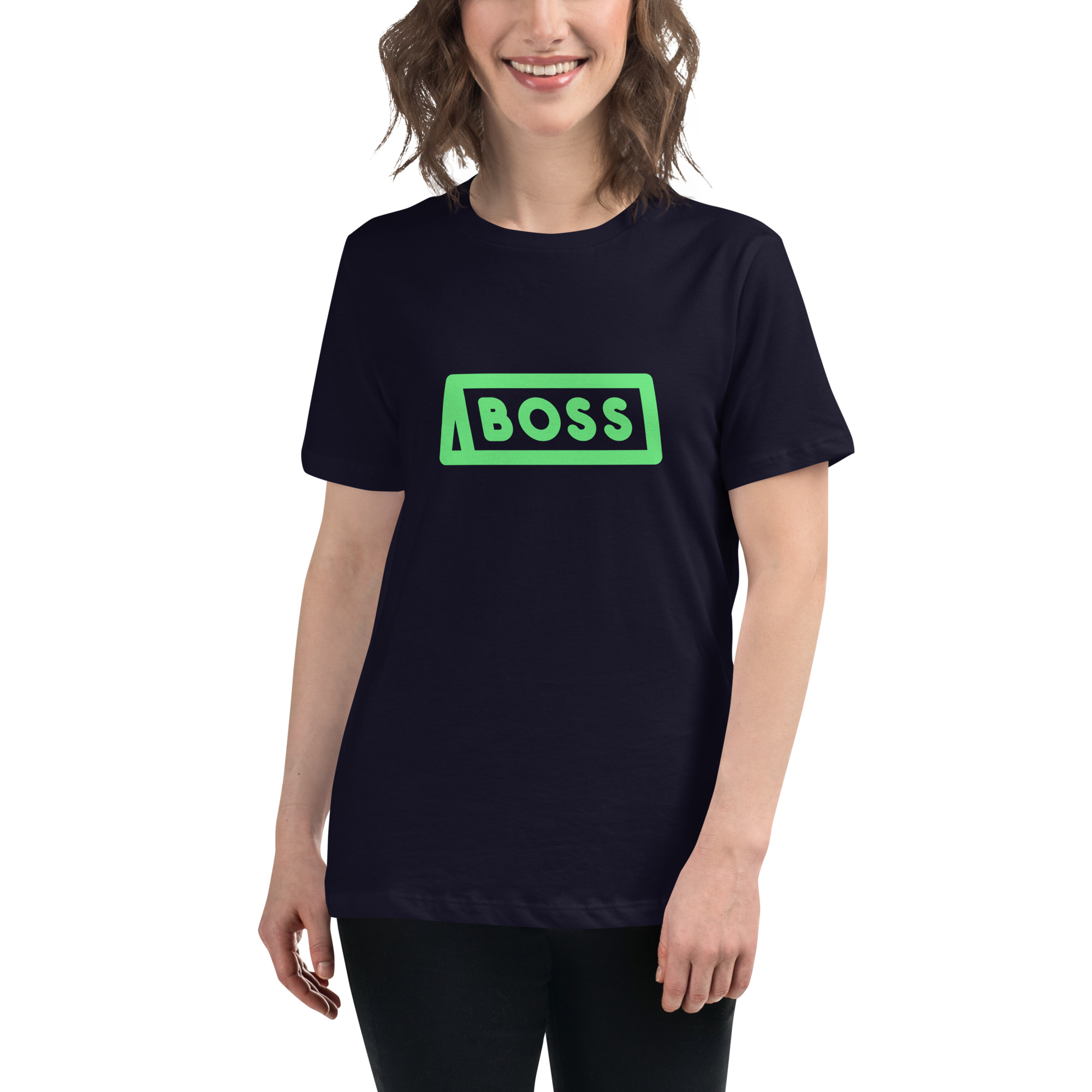 Women's Relaxed T-Shirt "BOSS" - Image 12