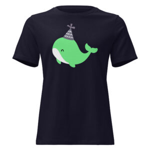 Women's Relaxed T-Shirt "Party Whale"