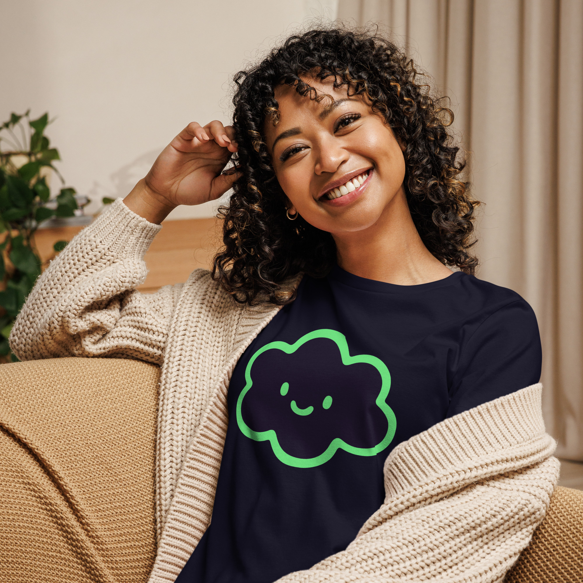 Women's Relaxed T-Shirt "Happy Cloud" - Image 23