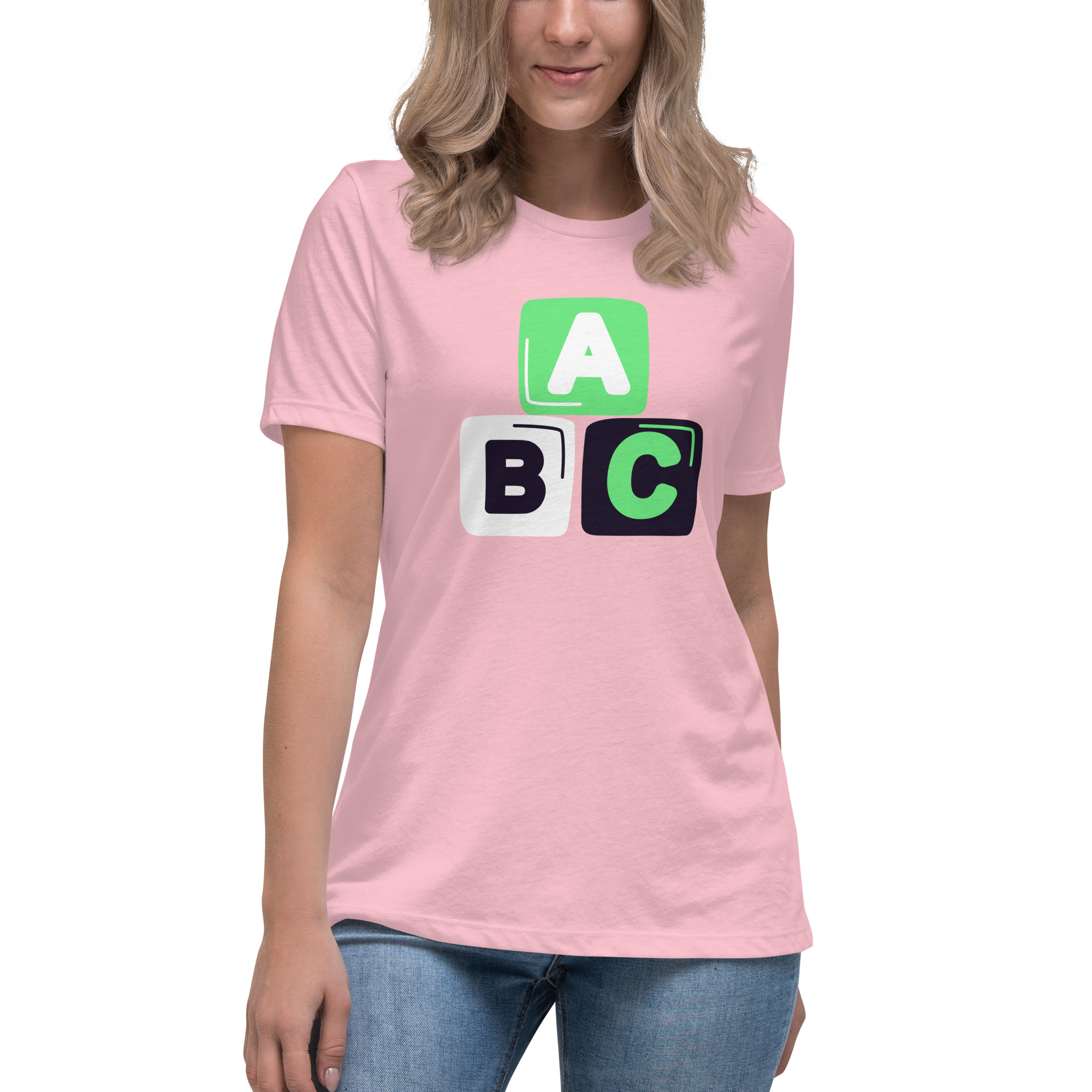 Women's Relaxed T-Shirt "ABC" - Image 21