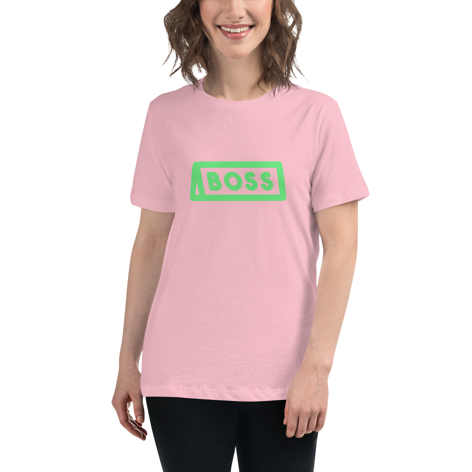 Women's Relaxed T-Shirt "BOSS" - Image 21