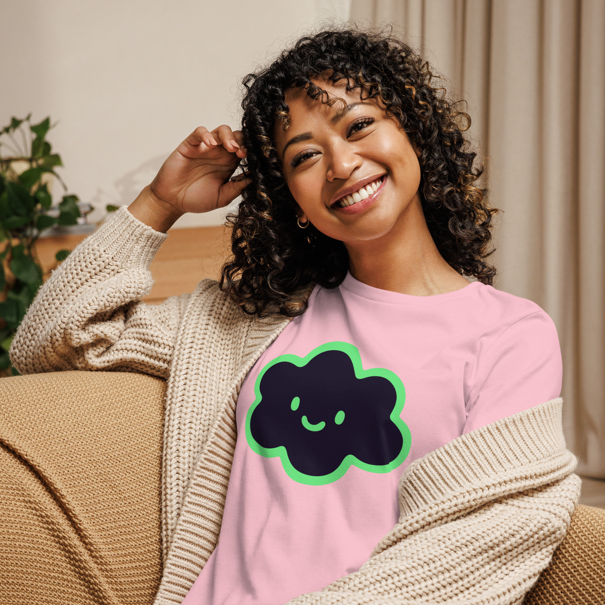Women's Relaxed T-Shirt "Happy Cloud" - Image 32