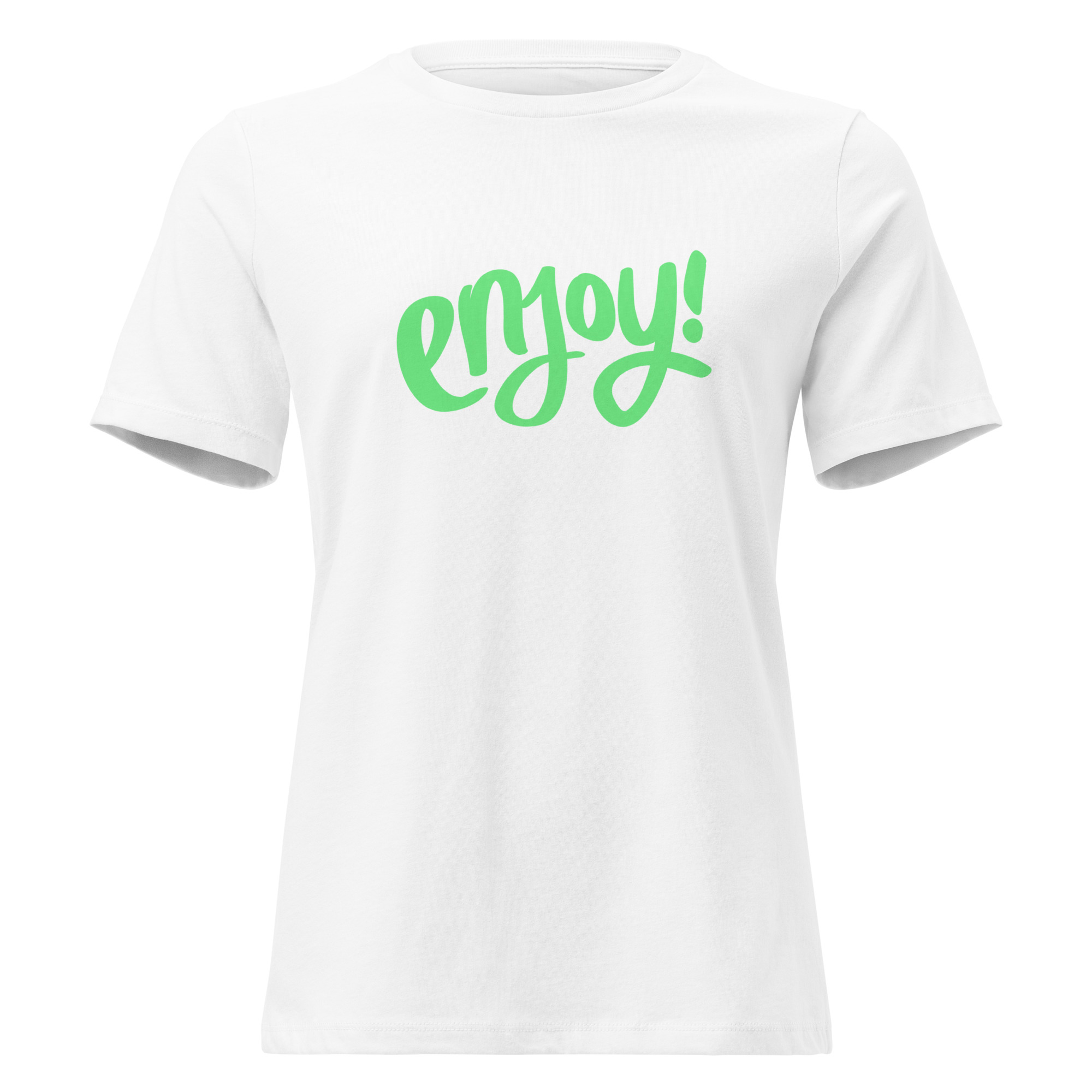 Women's Relaxed T-Shirt "ENJOY!" - Image 10