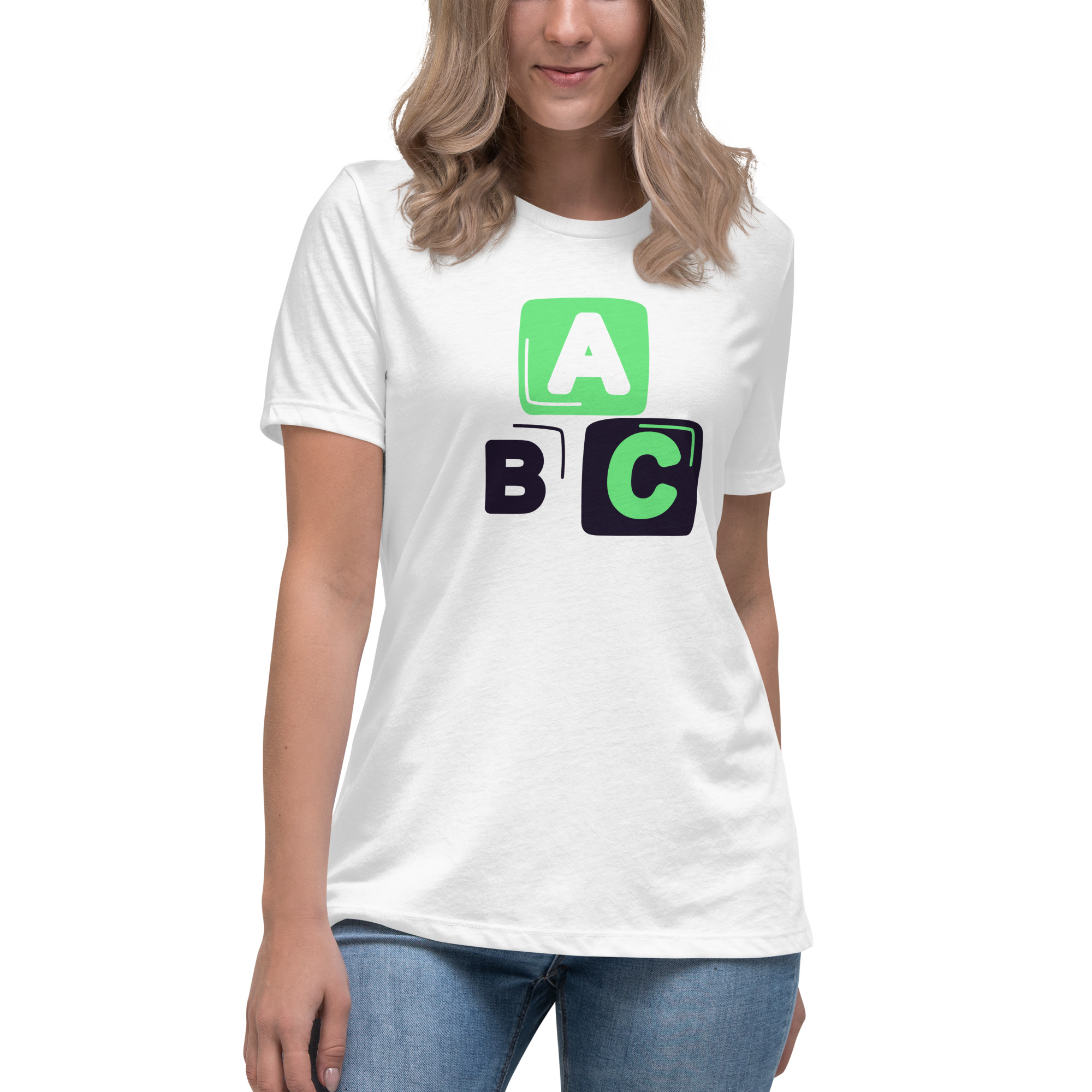 Women's Relaxed T-Shirt "ABC" - Image 22