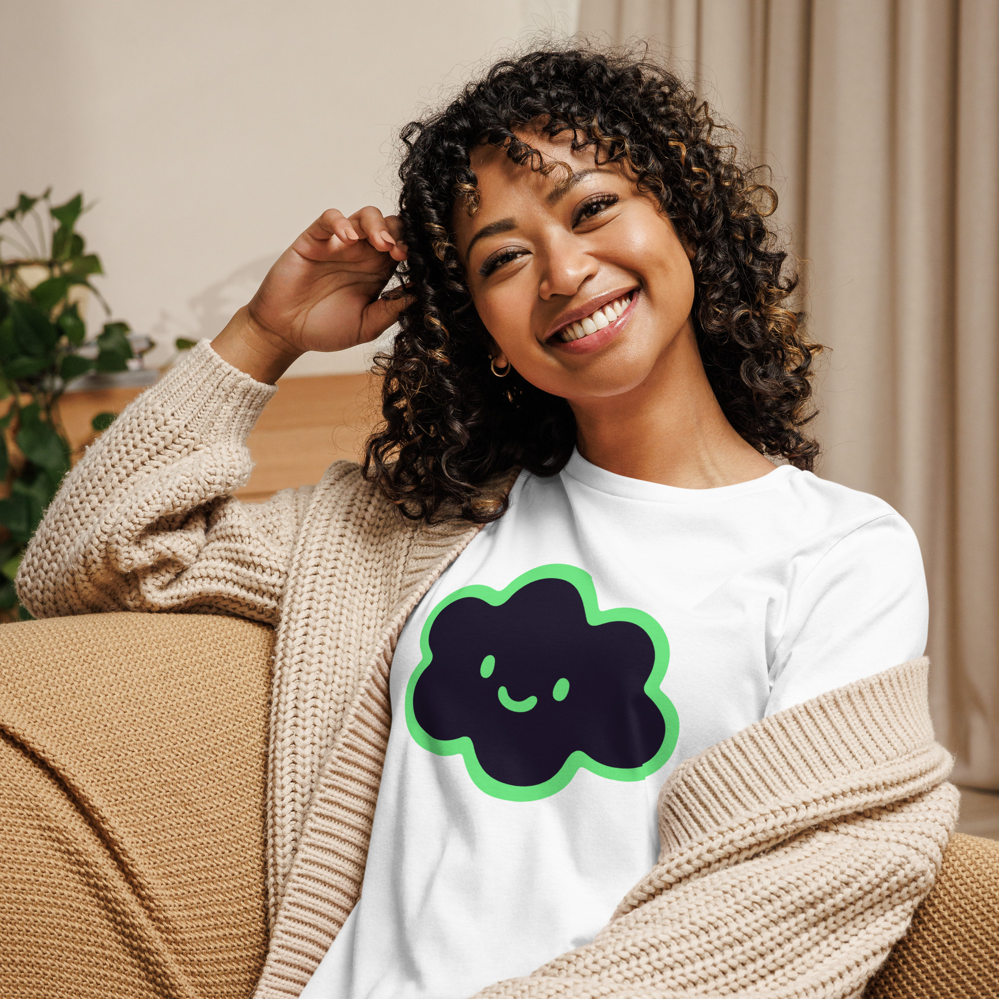 Women's Relaxed T-Shirt "Happy Cloud" - Image 33