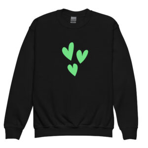 Alternative view of Youth crewneck sweatshirt "Love Burst"