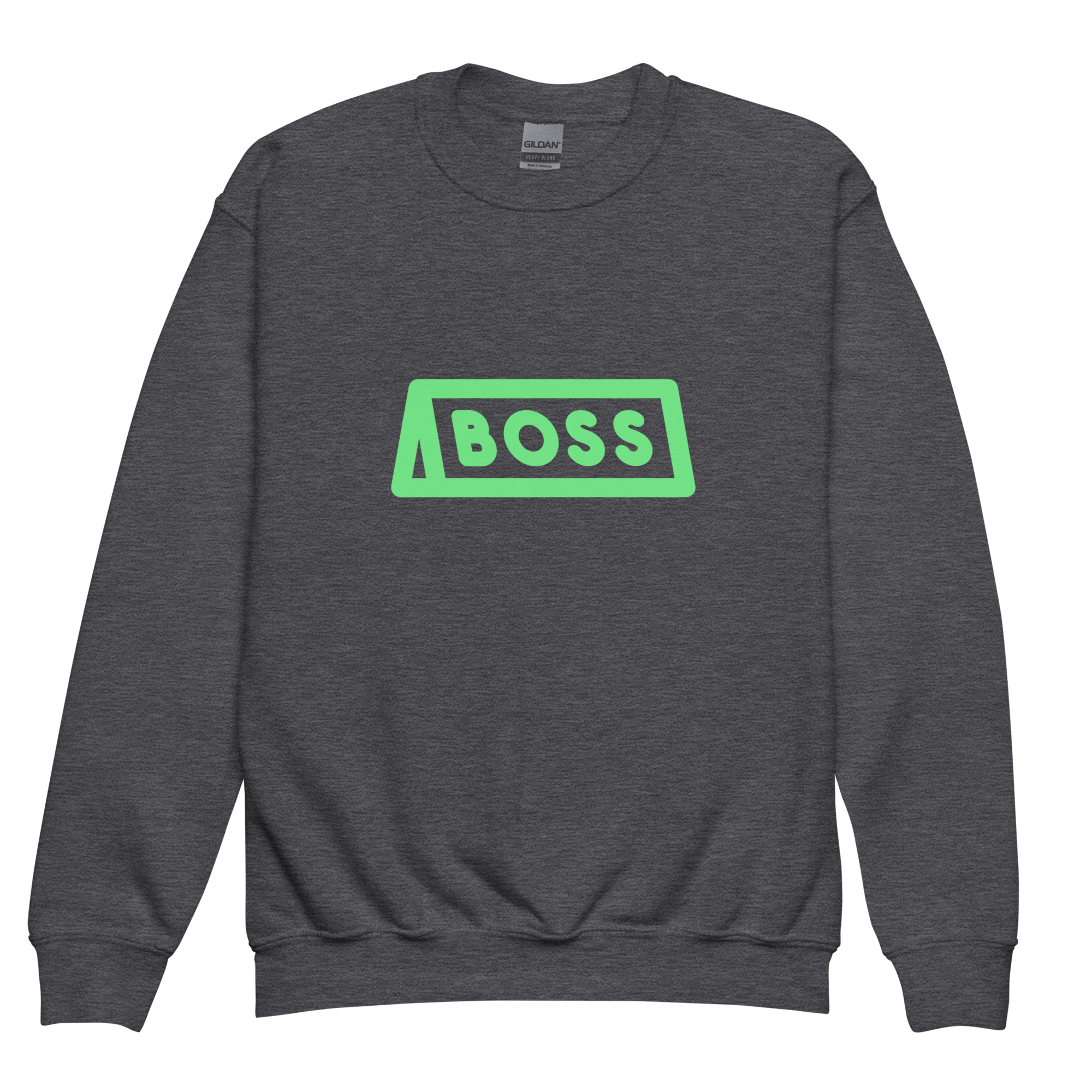 Youth crewneck sweatshirt "BOSS" - Image 5
